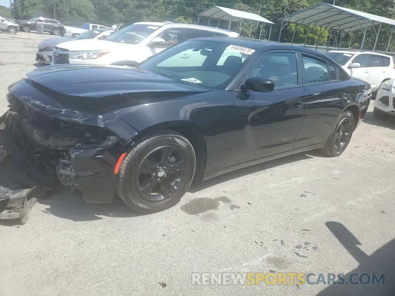 1 Photograph of a damaged car 2C3CDXBG1NH138108 DODGE CHARGER 2022