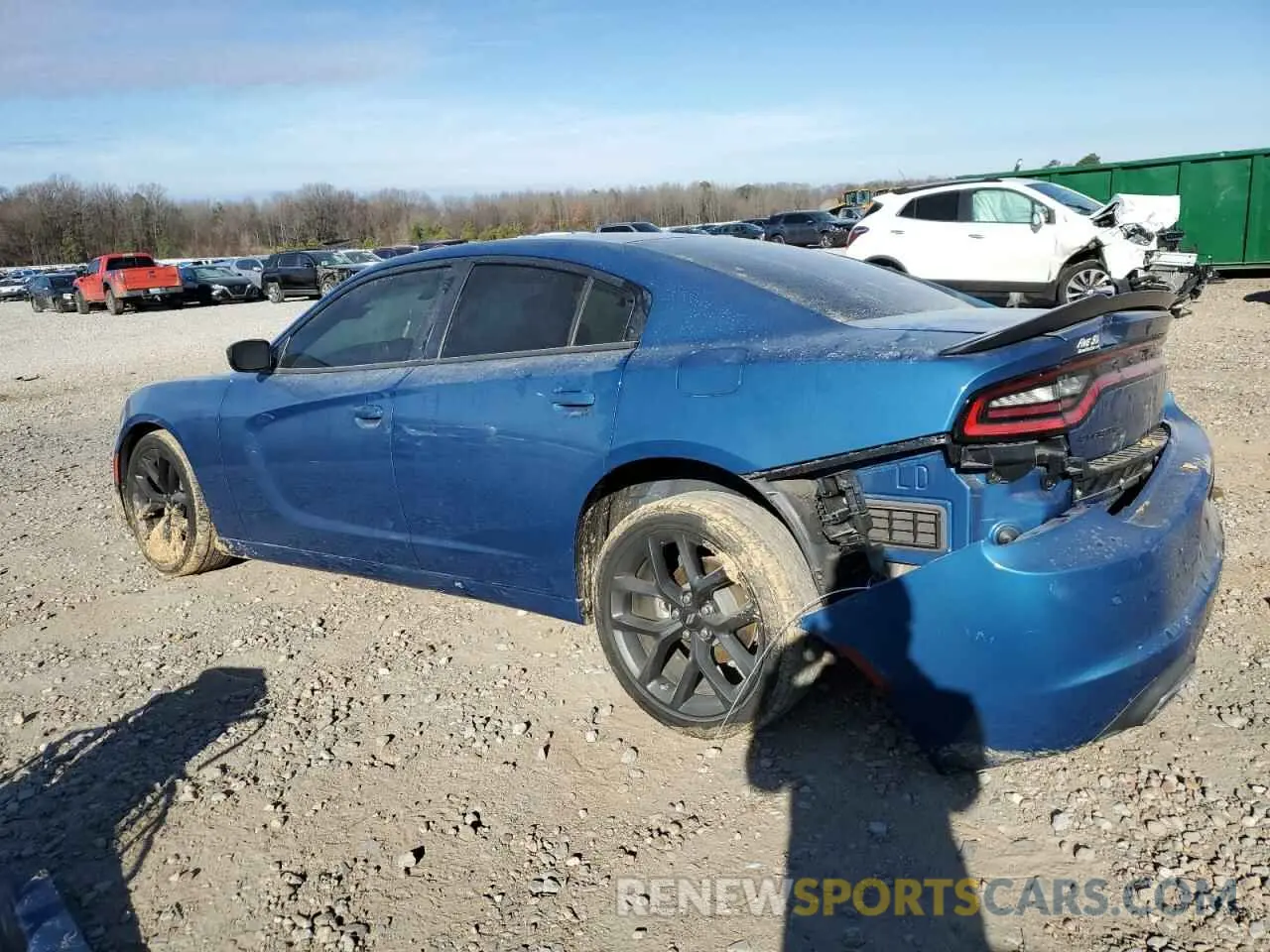 2 Photograph of a damaged car 2C3CDXBG1NH183808 DODGE CHARGER 2022