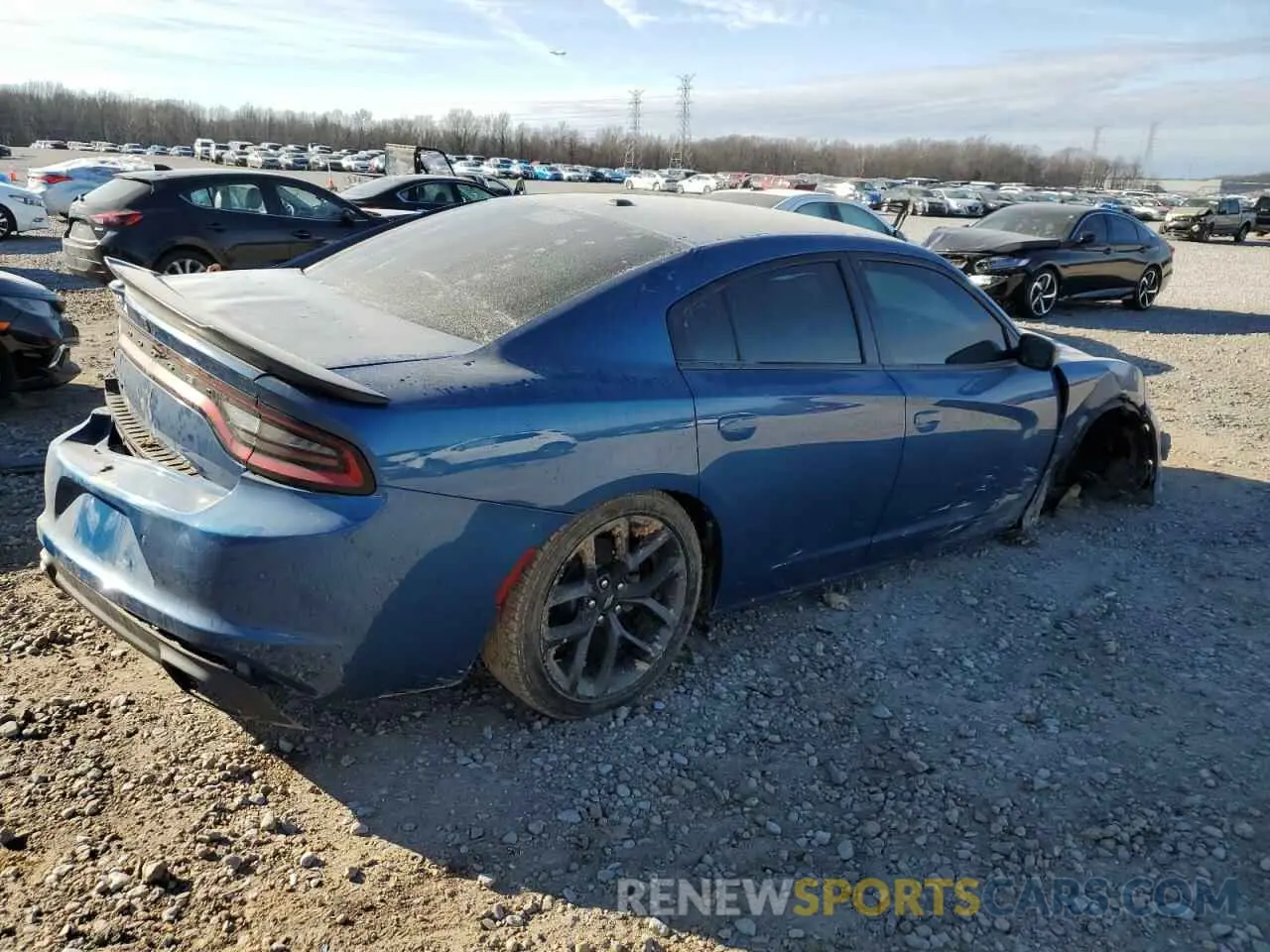 3 Photograph of a damaged car 2C3CDXBG1NH183808 DODGE CHARGER 2022