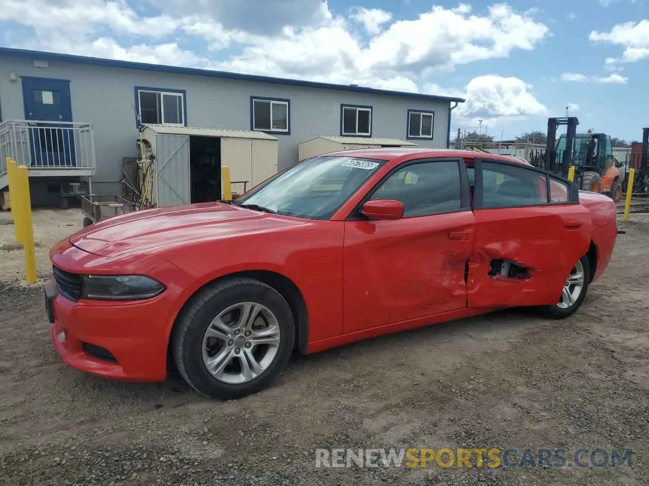 1 Photograph of a damaged car 2C3CDXBG1NH196848 DODGE CHARGER 2022