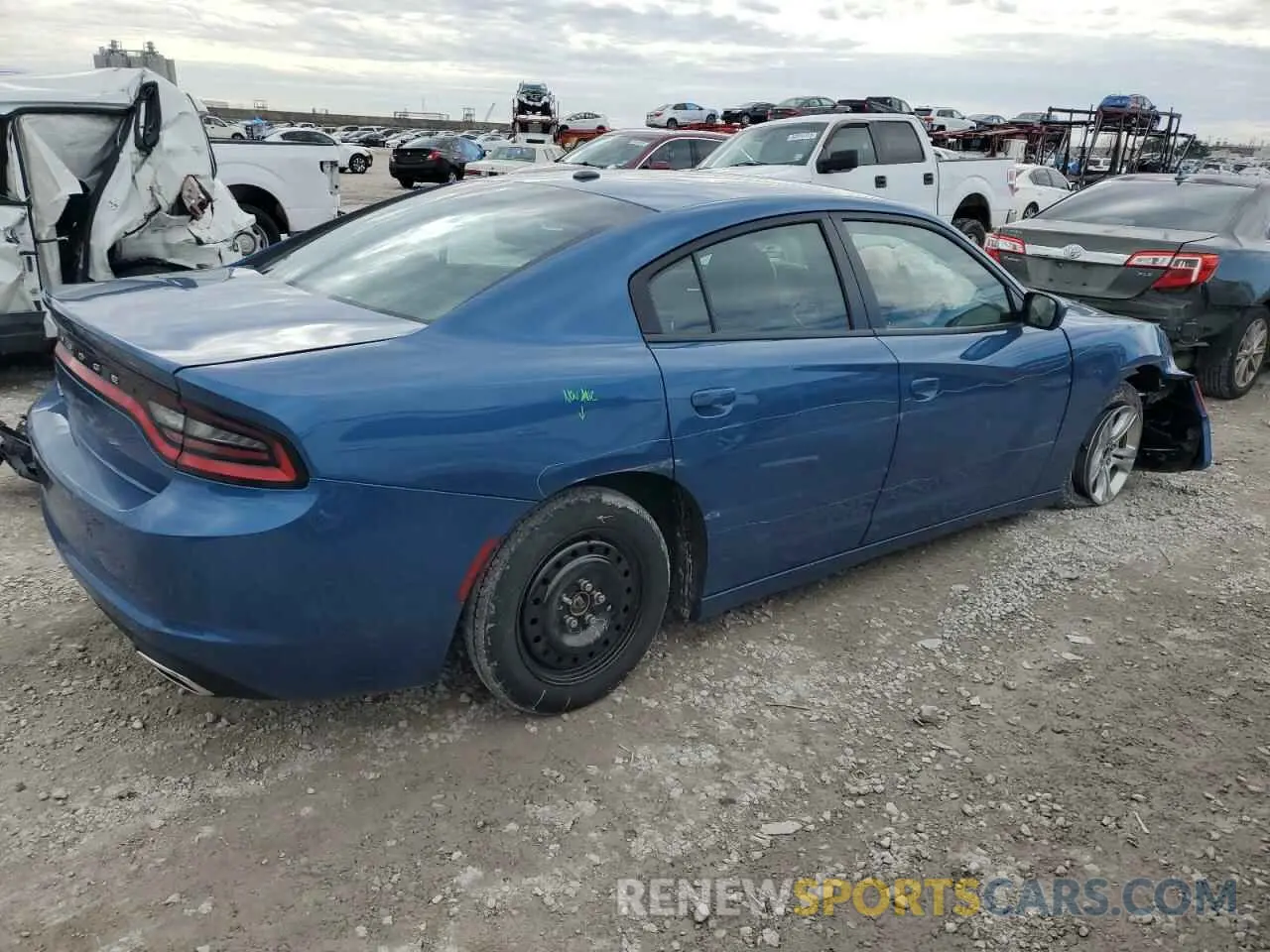 3 Photograph of a damaged car 2C3CDXBG1NH255476 DODGE CHARGER 2022