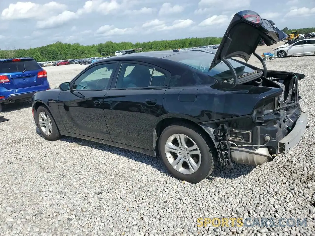 2 Photograph of a damaged car 2C3CDXBG1NH258927 DODGE CHARGER 2022