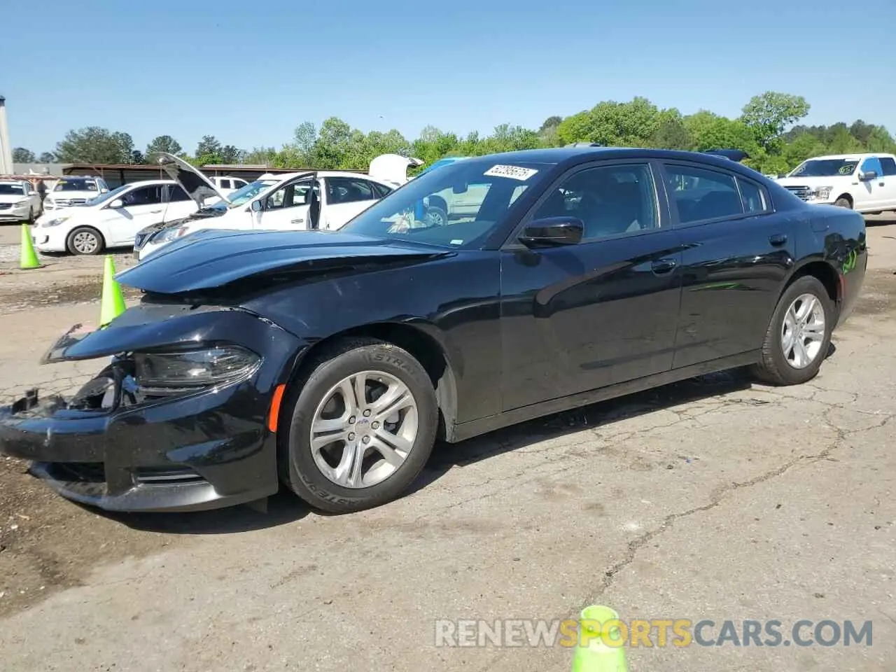 1 Photograph of a damaged car 2C3CDXBG1NH258944 DODGE CHARGER 2022