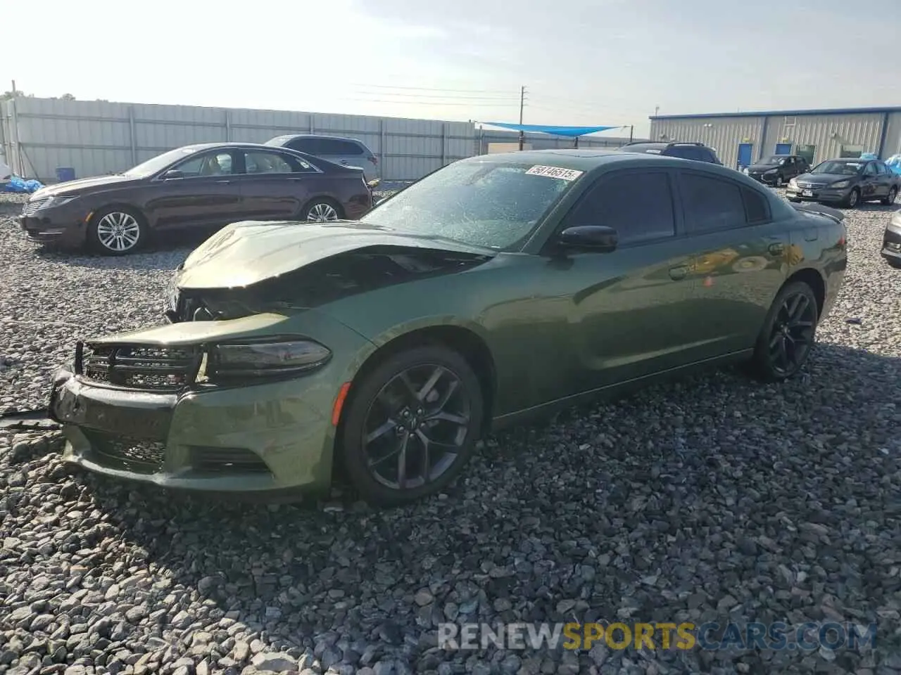 1 Photograph of a damaged car 2C3CDXBG2NH125965 DODGE CHARGER 2022