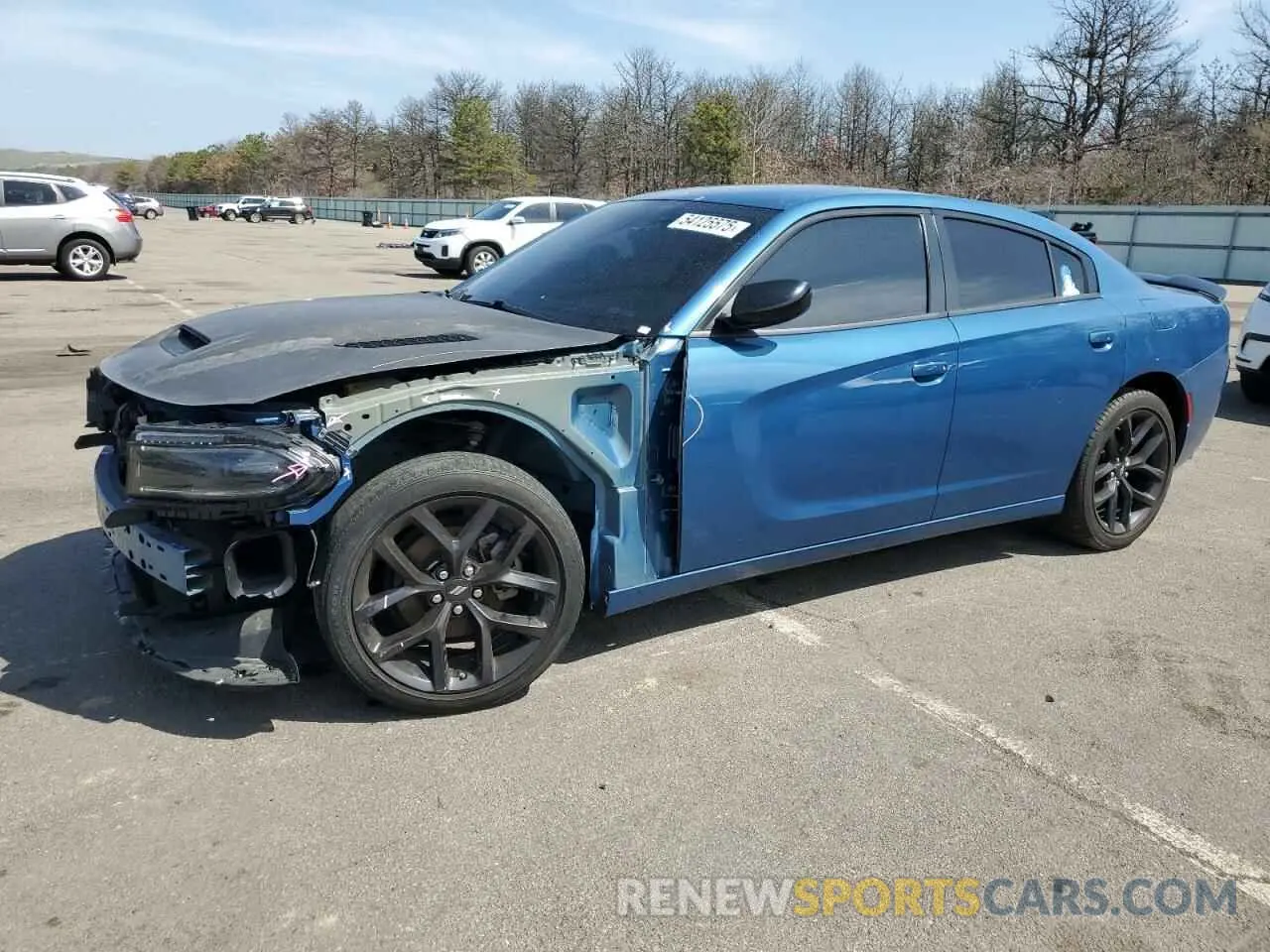 1 Photograph of a damaged car 2C3CDXBG2NH141163 DODGE CHARGER 2022