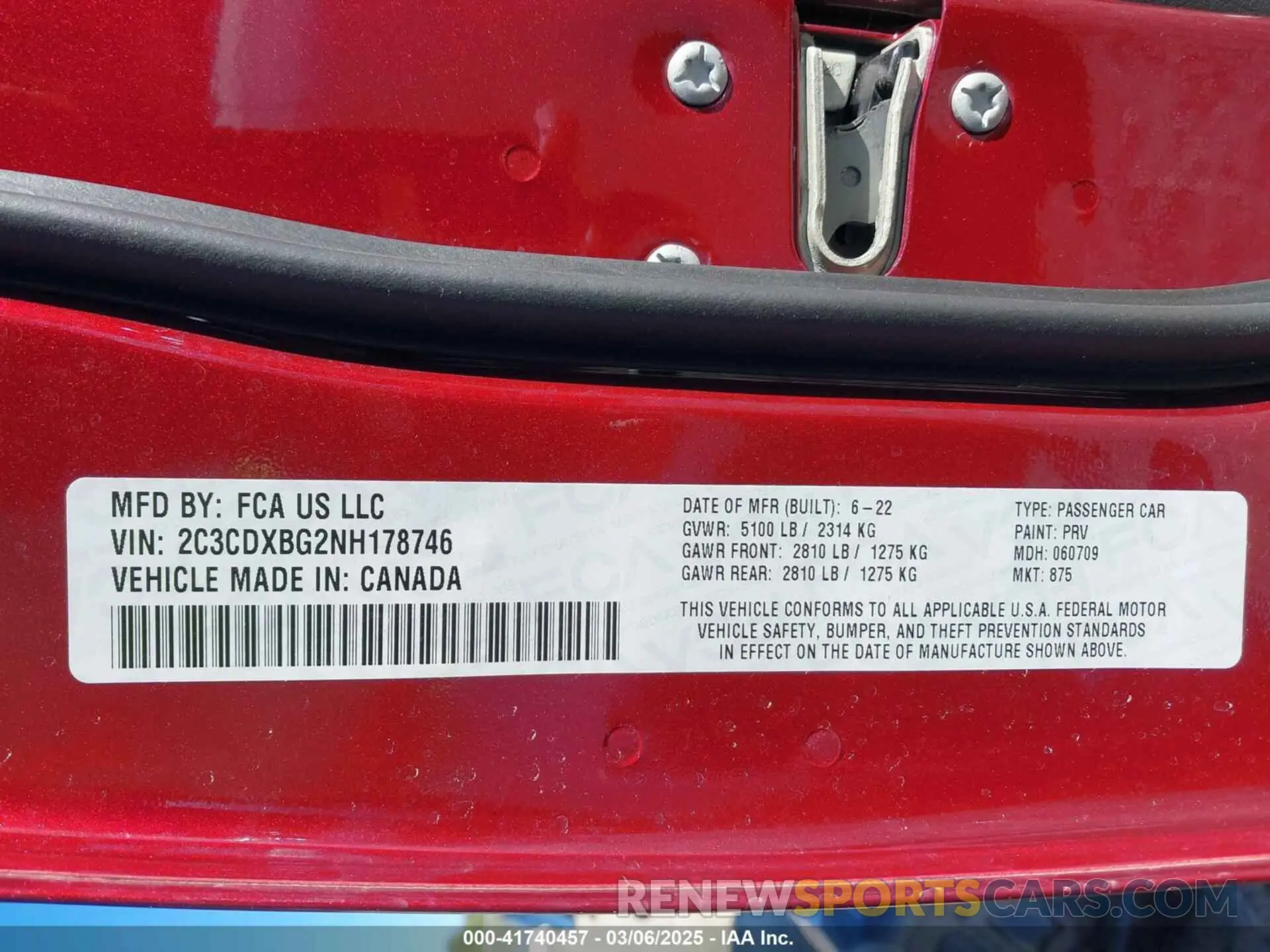 9 Photograph of a damaged car 2C3CDXBG2NH178746 DODGE CHARGER 2022