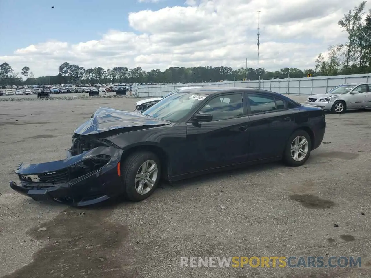 1 Photograph of a damaged car 2C3CDXBG2NH200616 DODGE CHARGER 2022