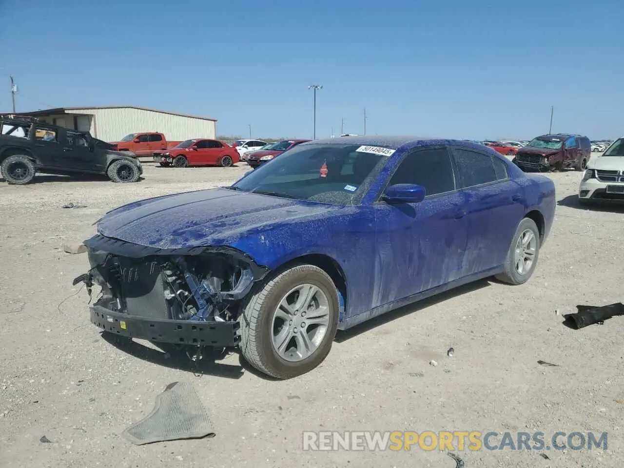 1 Photograph of a damaged car 2C3CDXBG2NH217237 DODGE CHARGER 2022