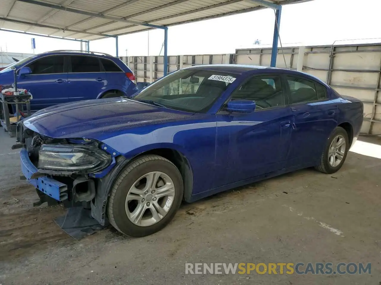 1 Photograph of a damaged car 2C3CDXBG2NH231476 DODGE CHARGER 2022