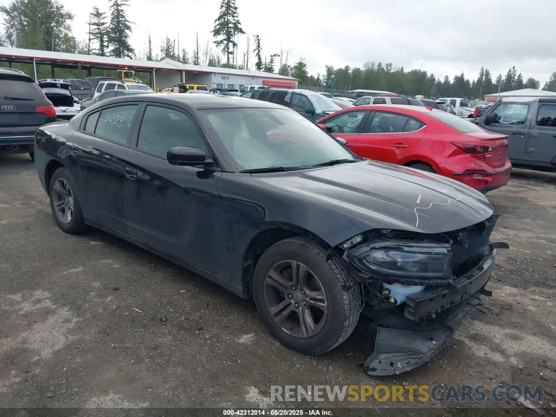 1 Photograph of a damaged car 2C3CDXBG3NH169280 DODGE CHARGER 2022