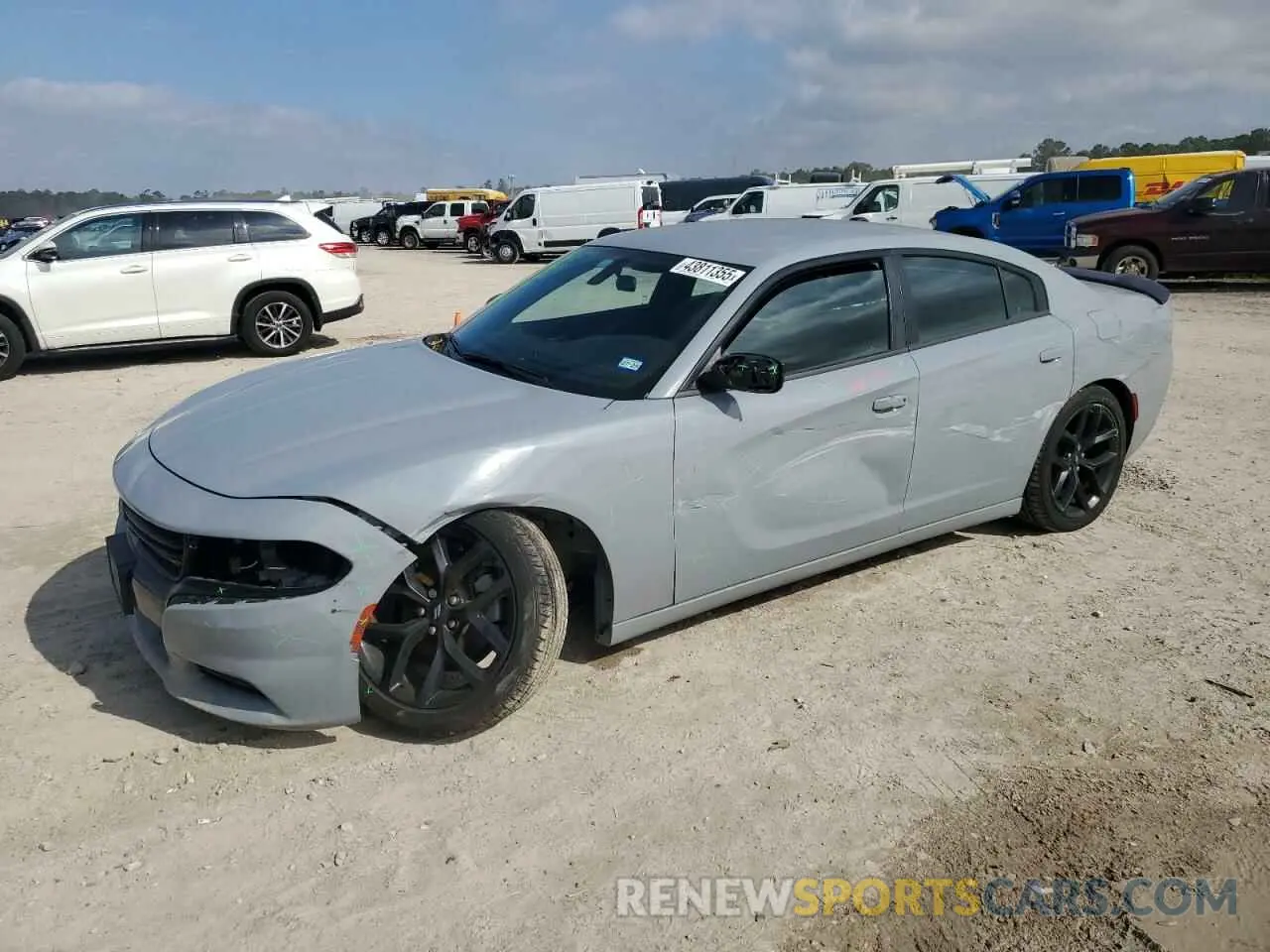 1 Photograph of a damaged car 2C3CDXBG3NH189593 DODGE CHARGER 2022