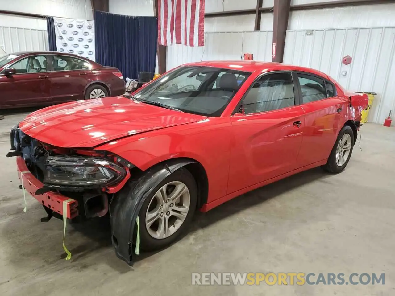 1 Photograph of a damaged car 2C3CDXBG3NH234693 DODGE CHARGER 2022