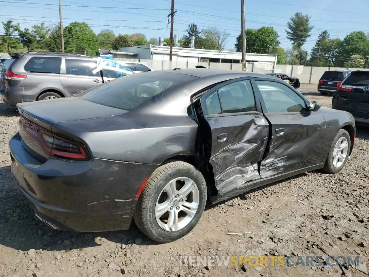 3 Photograph of a damaged car 2C3CDXBG3NH255298 DODGE CHARGER 2022