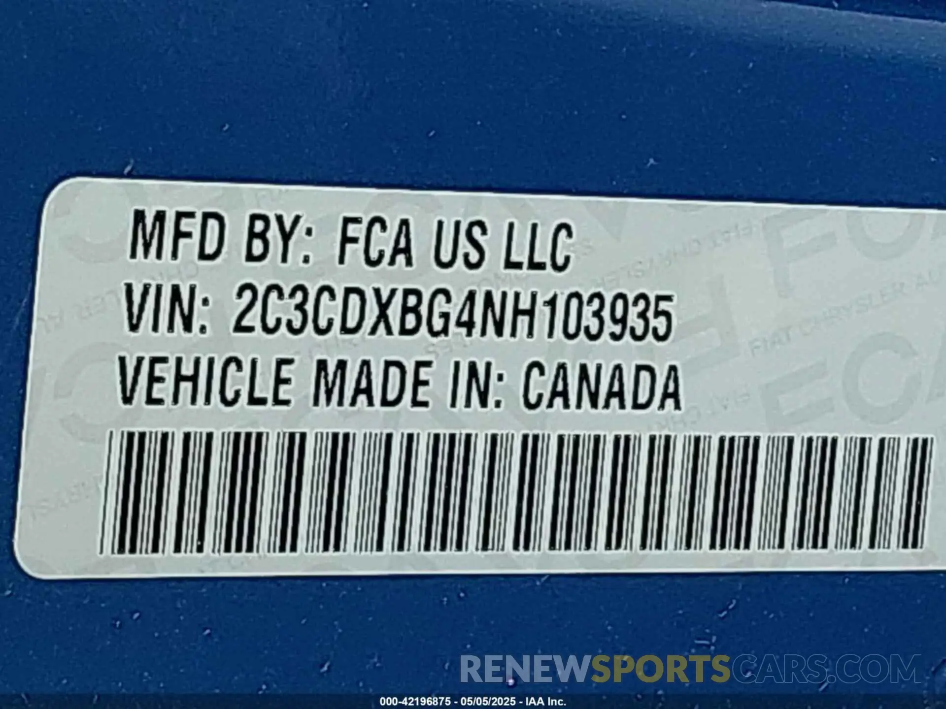 9 Photograph of a damaged car 2C3CDXBG4NH103935 DODGE CHARGER 2022