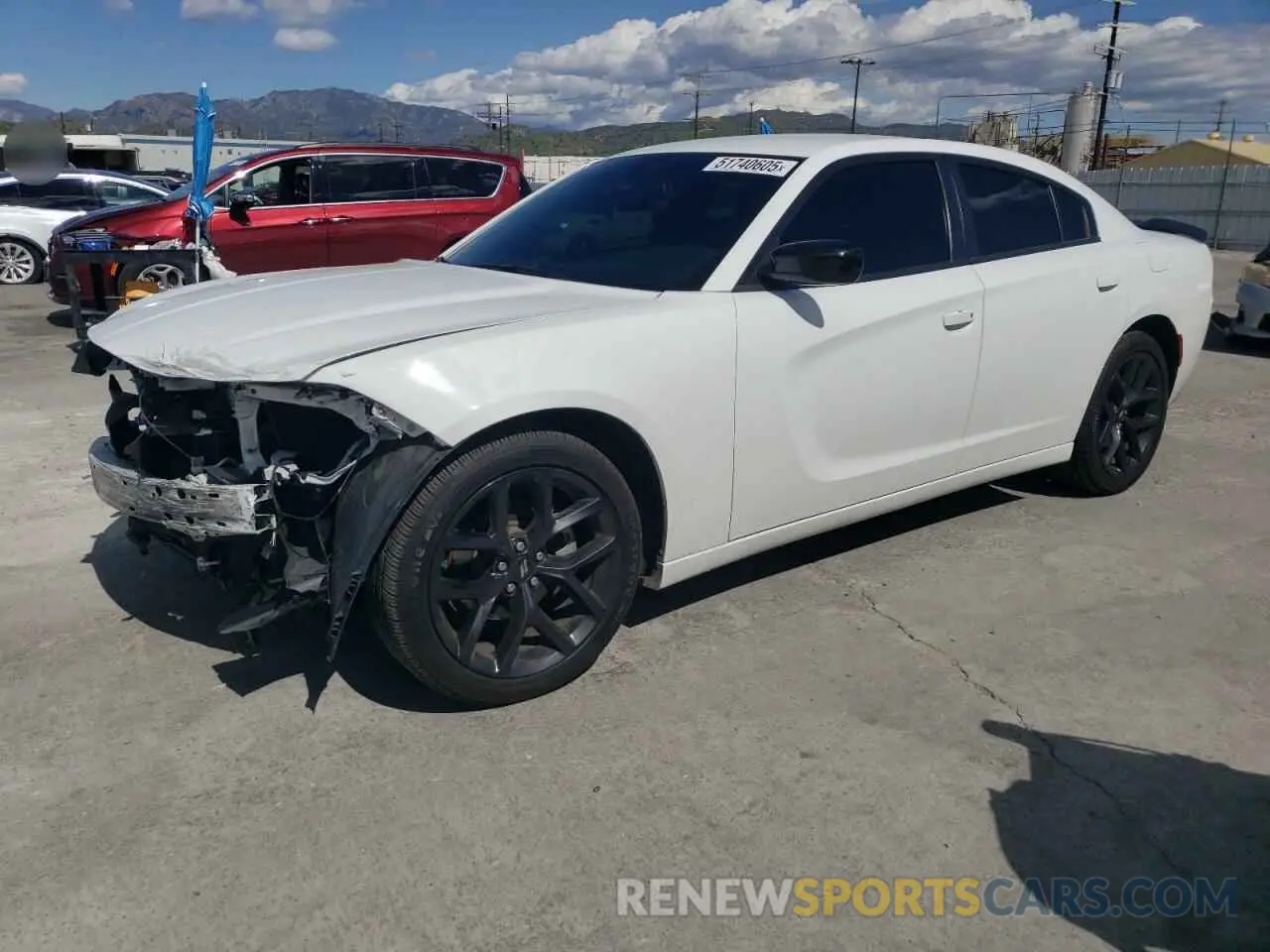1 Photograph of a damaged car 2C3CDXBG4NH161771 DODGE CHARGER 2022
