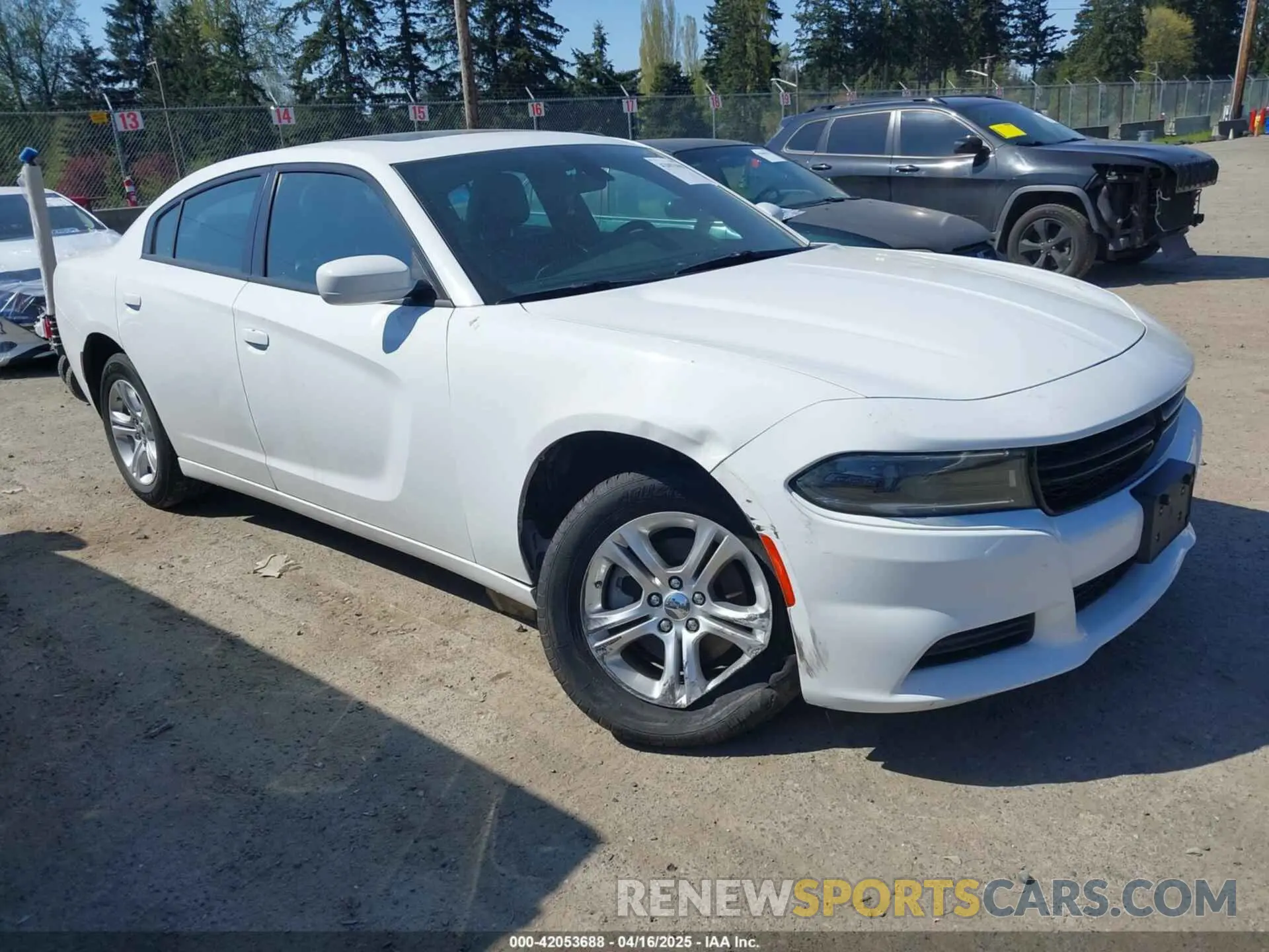 1 Photograph of a damaged car 2C3CDXBG4NH197301 DODGE CHARGER 2022