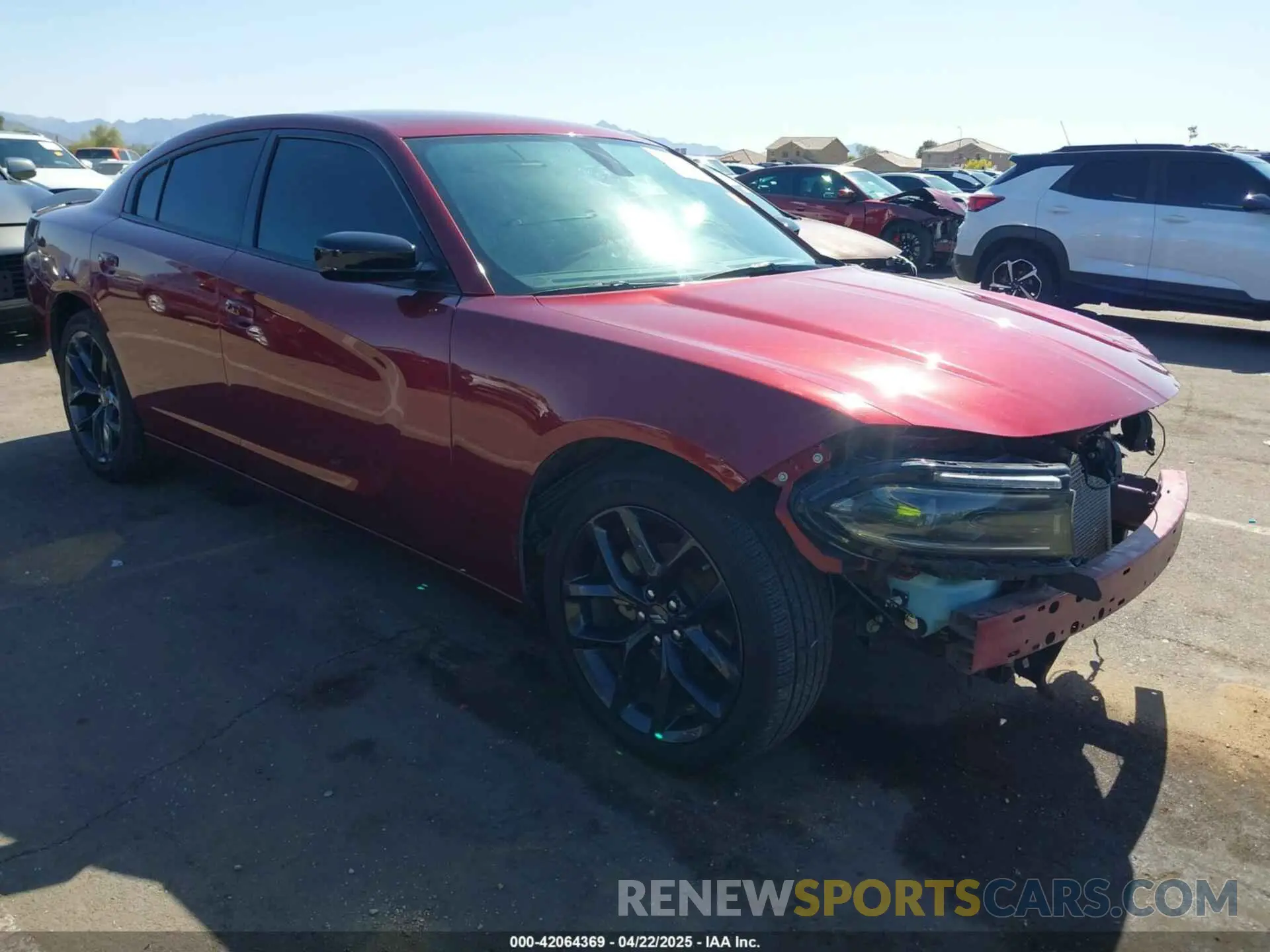 1 Photograph of a damaged car 2C3CDXBG4NH203128 DODGE CHARGER 2022
