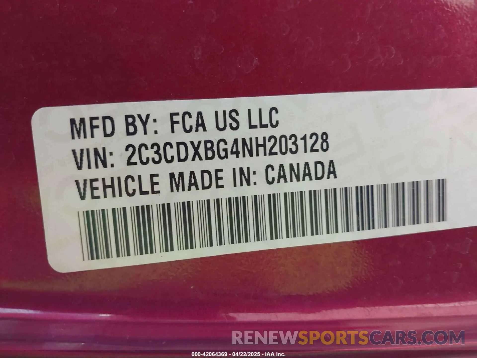 9 Photograph of a damaged car 2C3CDXBG4NH203128 DODGE CHARGER 2022