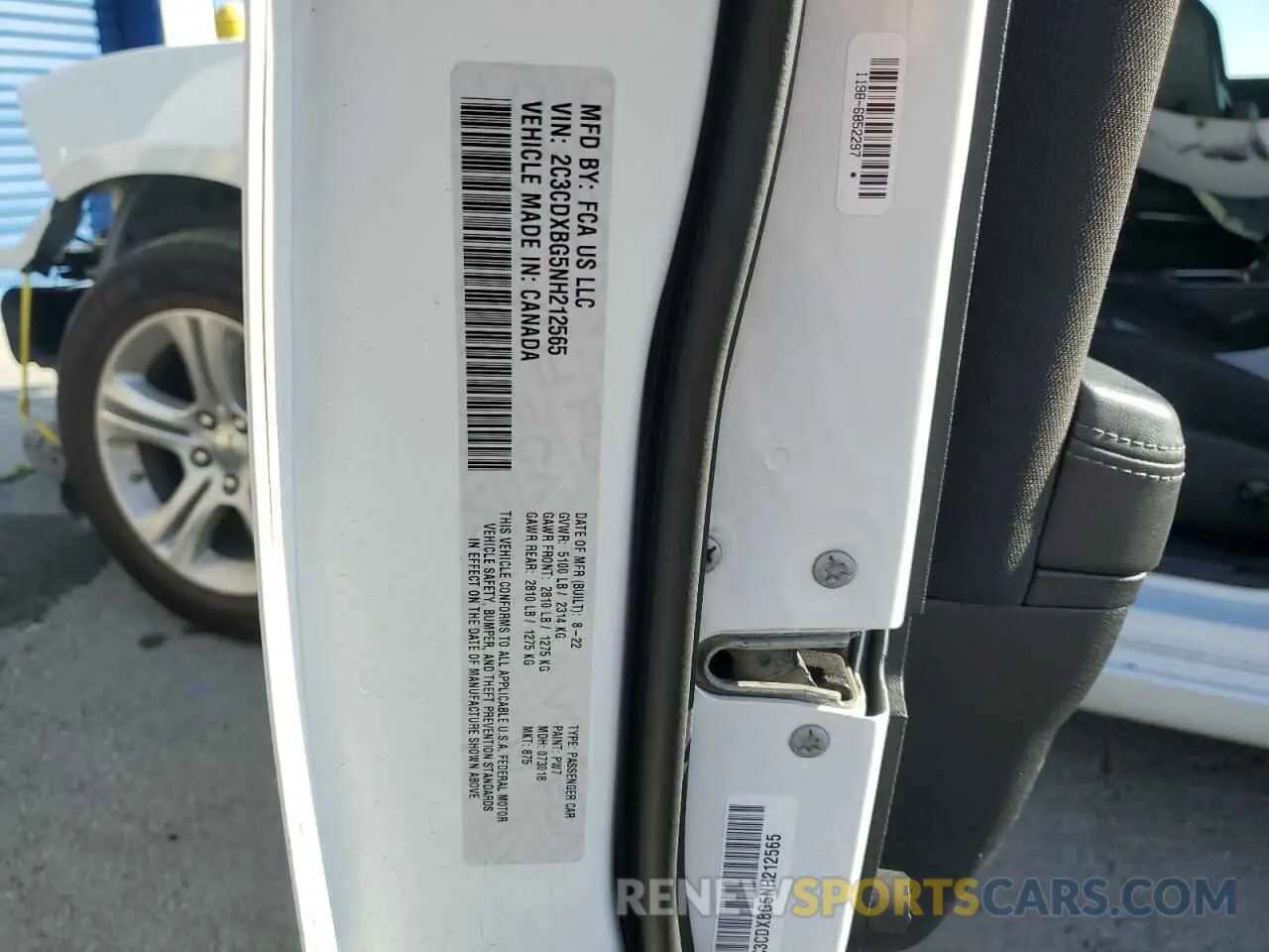 13 Photograph of a damaged car 2C3CDXBG5NH212565 DODGE CHARGER 2022