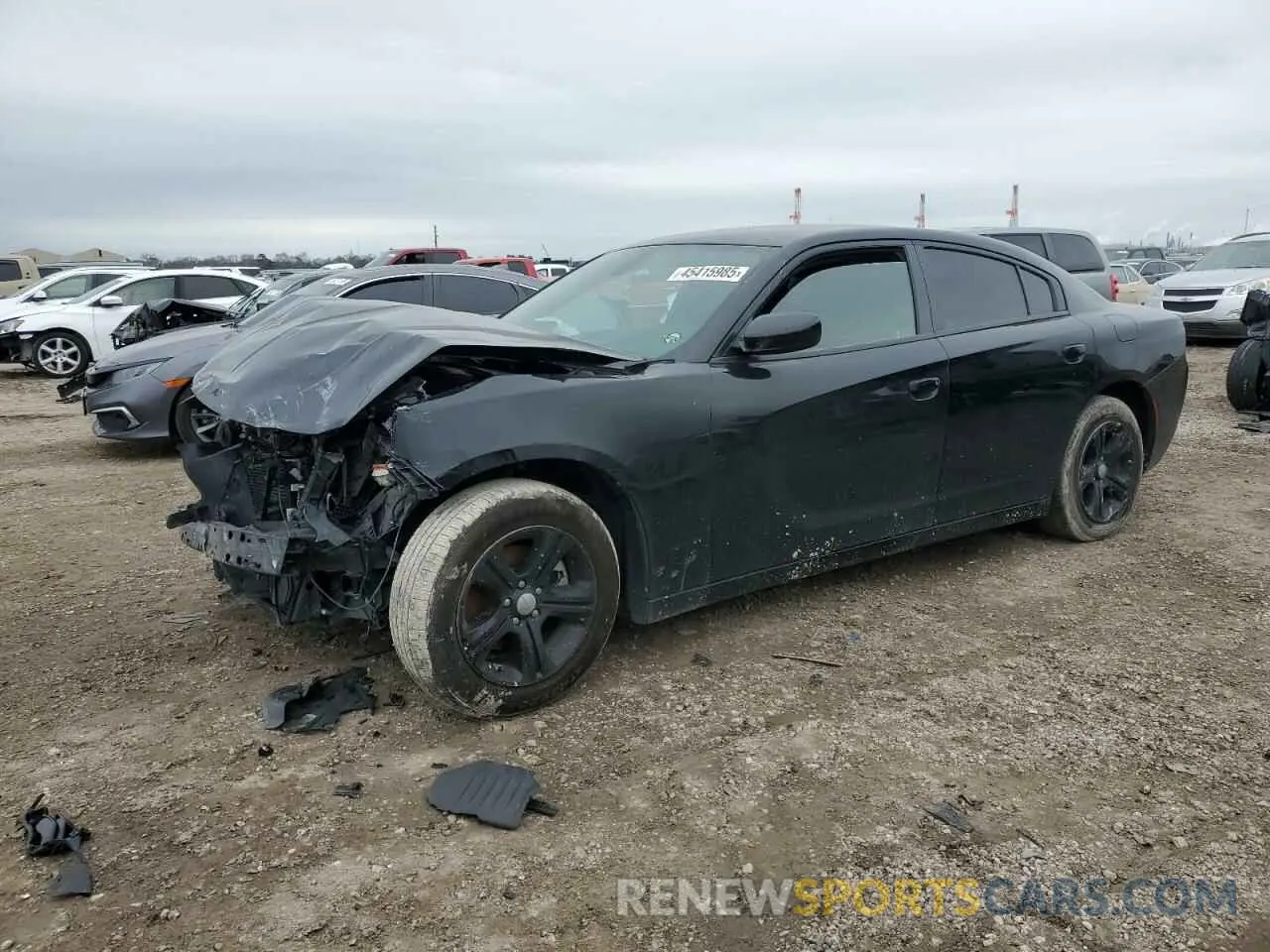 1 Photograph of a damaged car 2C3CDXBG6NH105945 DODGE CHARGER 2022