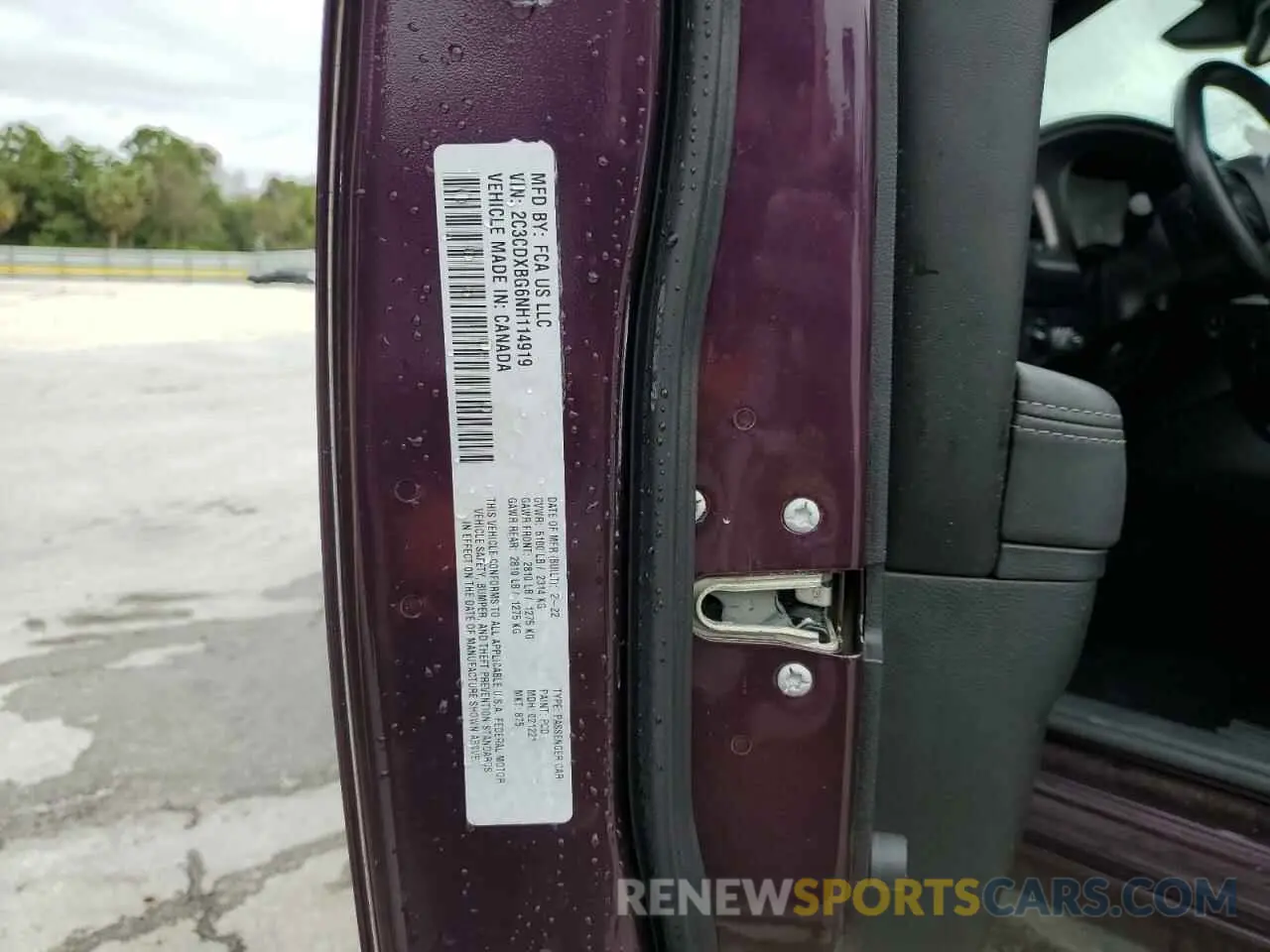 12 Photograph of a damaged car 2C3CDXBG6NH114919 DODGE CHARGER 2022