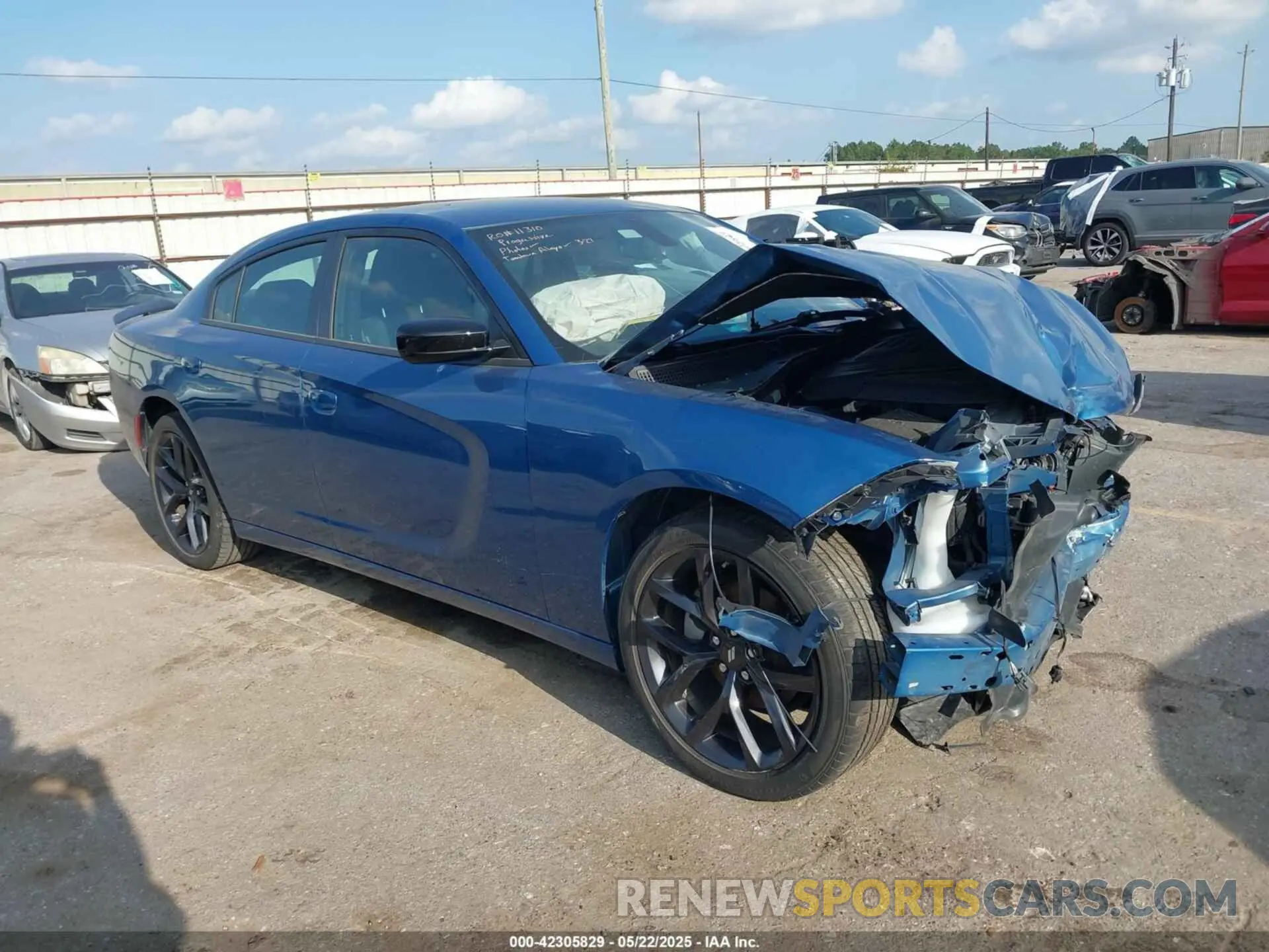 1 Photograph of a damaged car 2C3CDXBG6NH145913 DODGE CHARGER 2022
