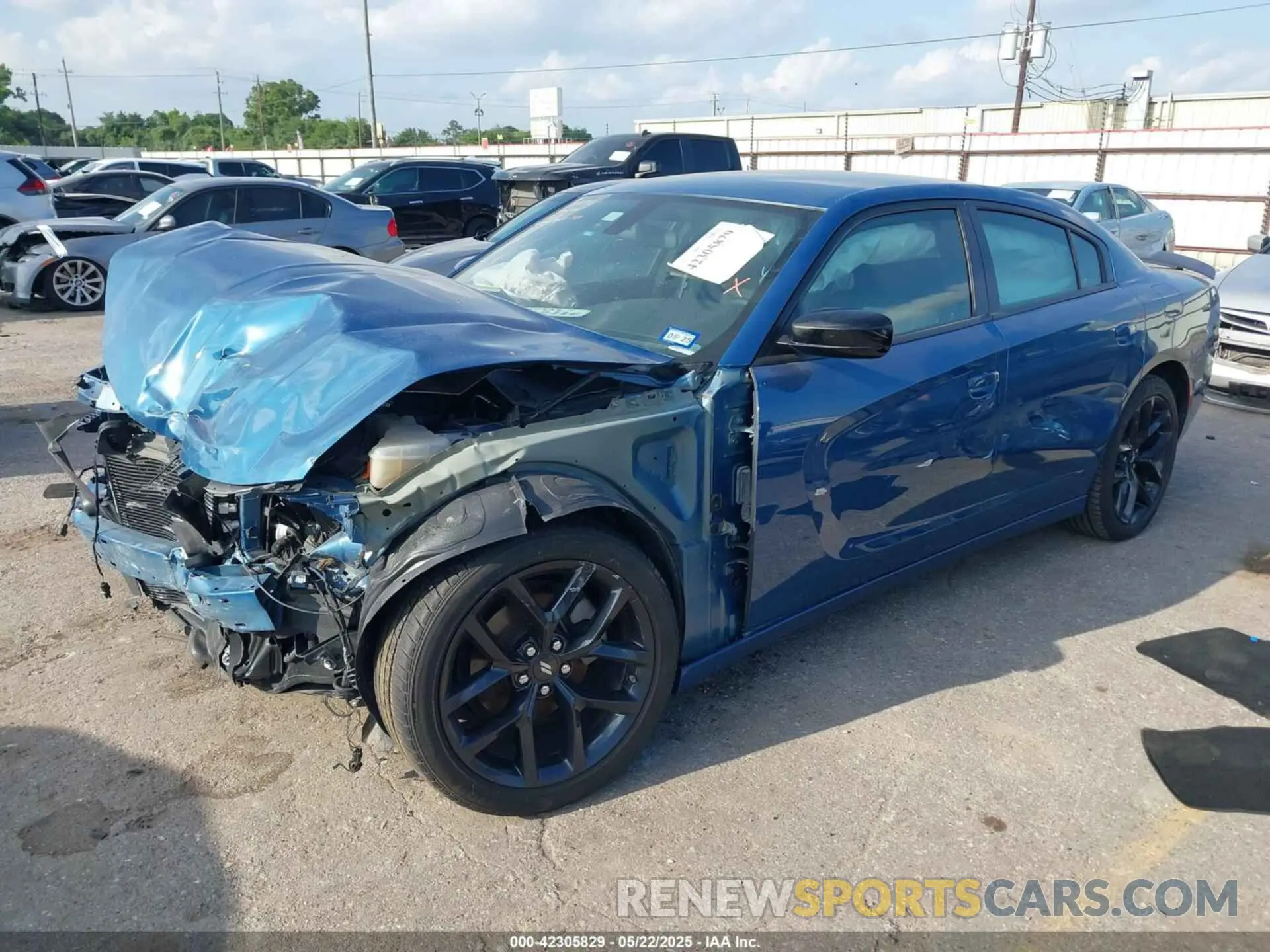 2 Photograph of a damaged car 2C3CDXBG6NH145913 DODGE CHARGER 2022