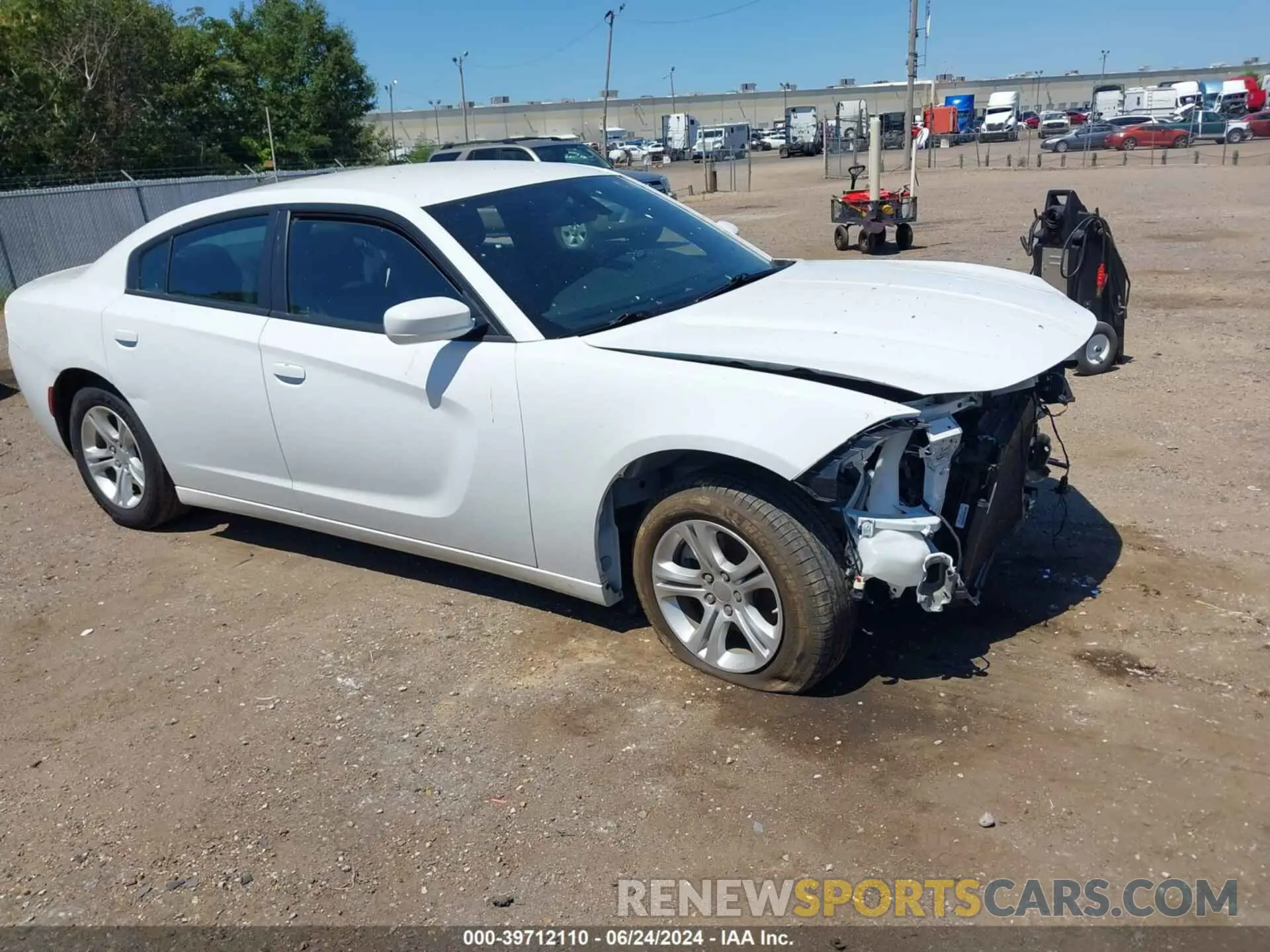 1 Photograph of a damaged car 2C3CDXBG6NH208055 DODGE CHARGER 2022