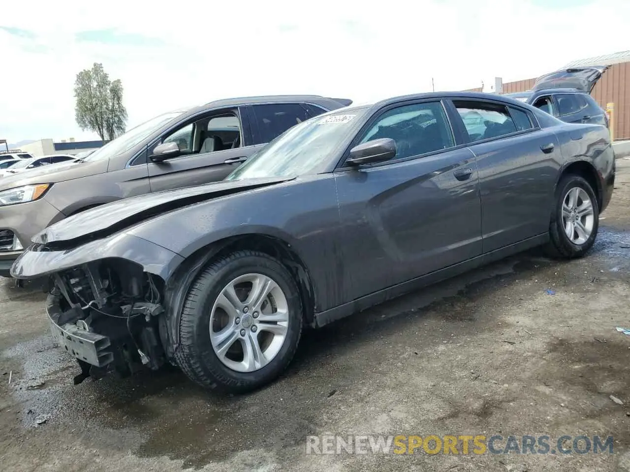 1 Photograph of a damaged car 2C3CDXBG6NH224529 DODGE CHARGER 2022