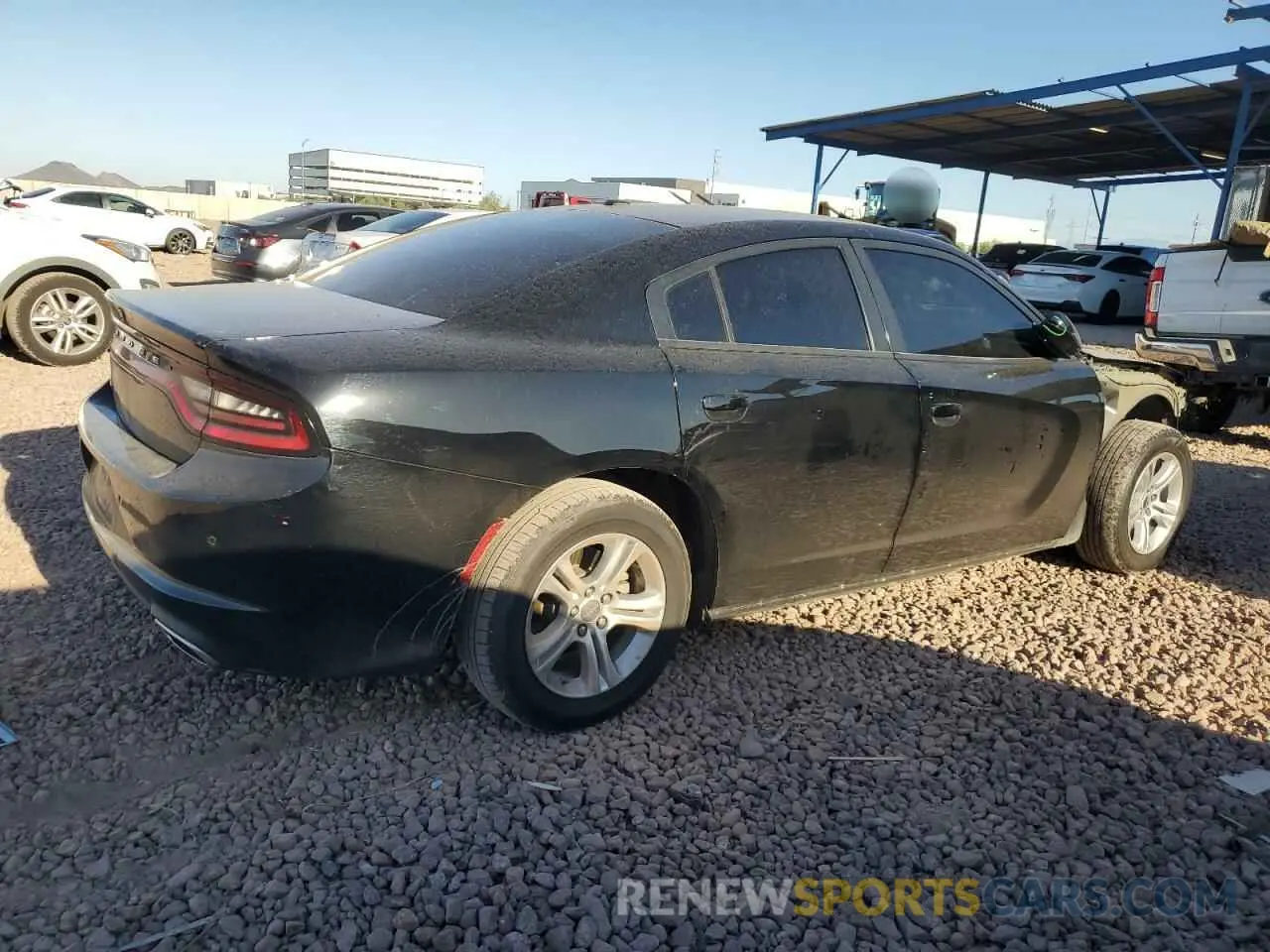3 Photograph of a damaged car 2C3CDXBG6NH229875 DODGE CHARGER 2022