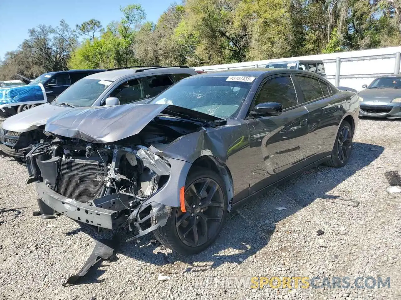 1 Photograph of a damaged car 2C3CDXBG7NH141420 DODGE CHARGER 2022