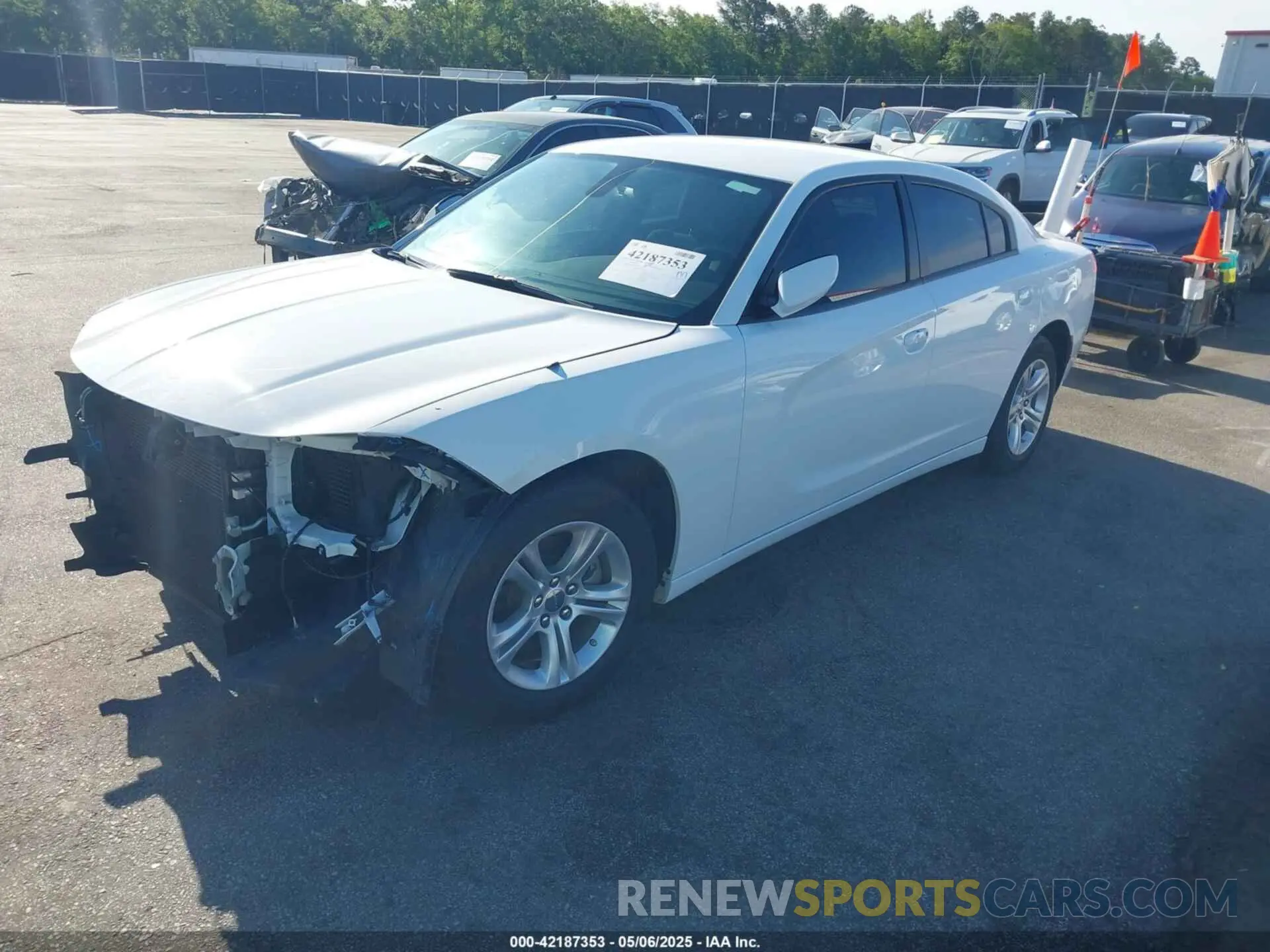 2 Photograph of a damaged car 2C3CDXBG7NH157102 DODGE CHARGER 2022