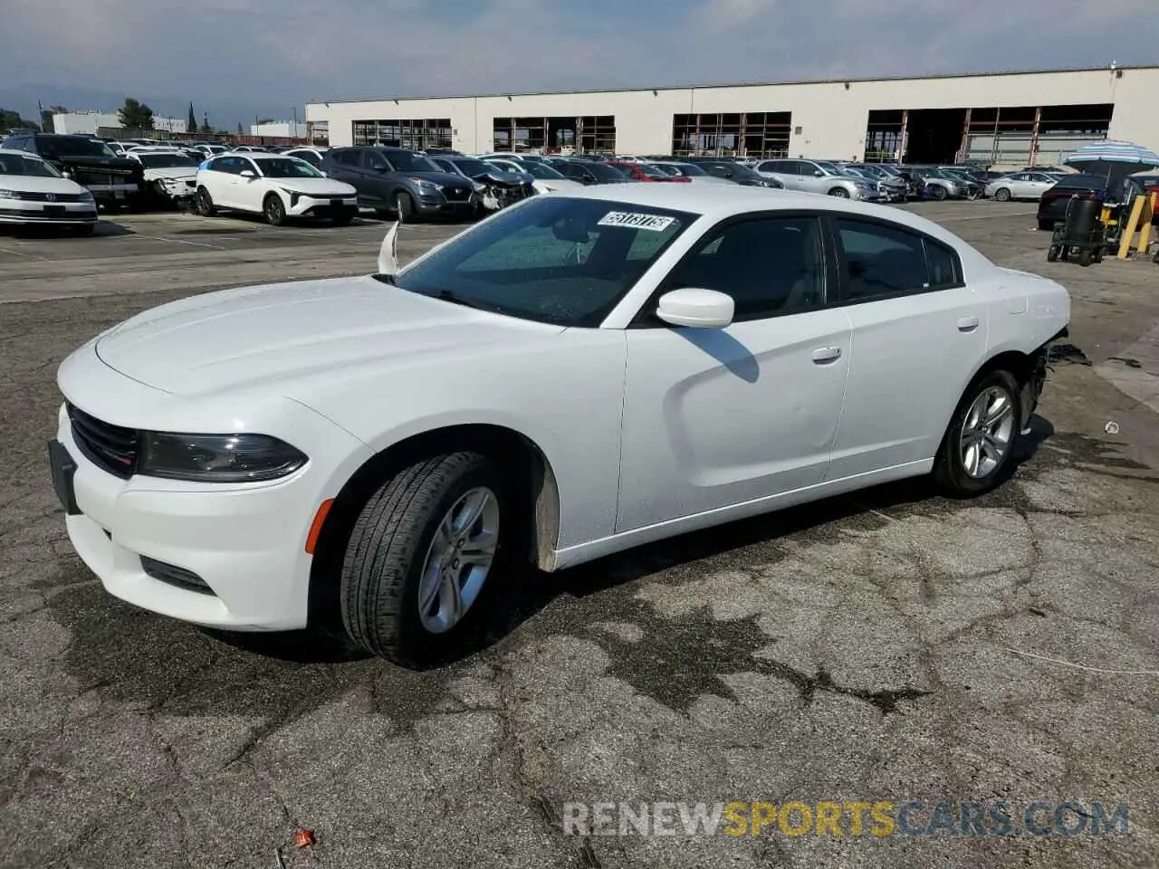 1 Photograph of a damaged car 2C3CDXBG7NH165636 DODGE CHARGER 2022