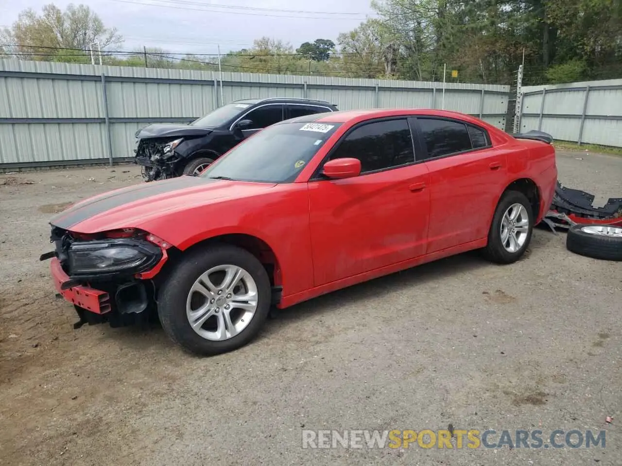 1 Photograph of a damaged car 2C3CDXBG7NH194764 DODGE CHARGER 2022