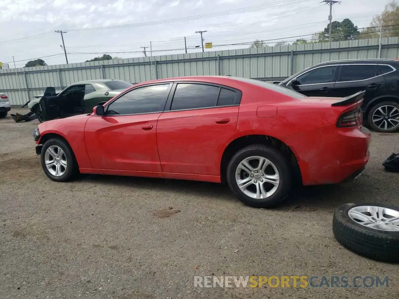 2 Photograph of a damaged car 2C3CDXBG7NH194764 DODGE CHARGER 2022