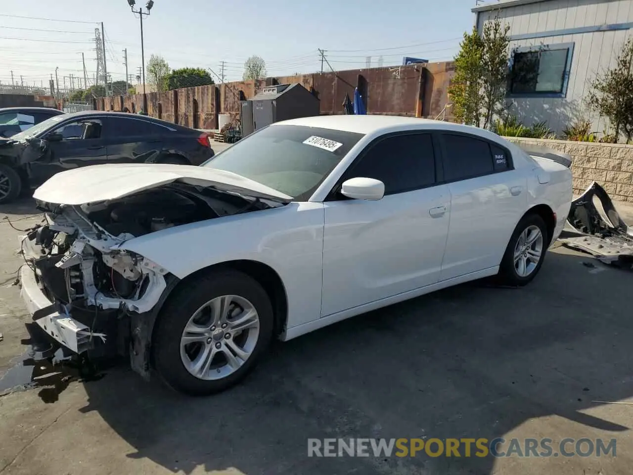 1 Photograph of a damaged car 2C3CDXBG7NH196577 DODGE CHARGER 2022