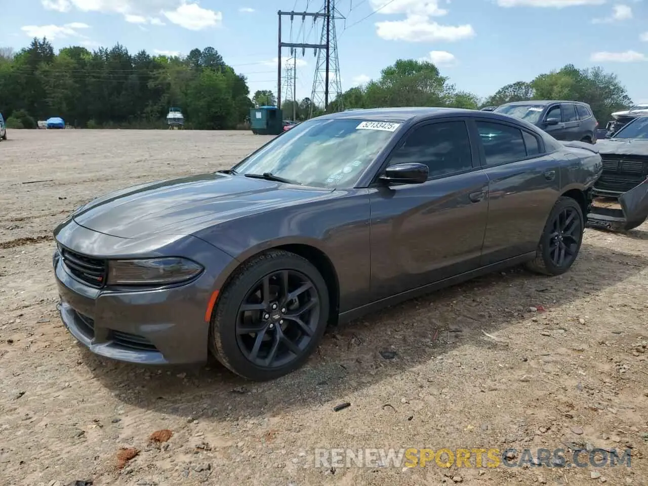 1 Photograph of a damaged car 2C3CDXBG8NH103694 DODGE CHARGER 2022