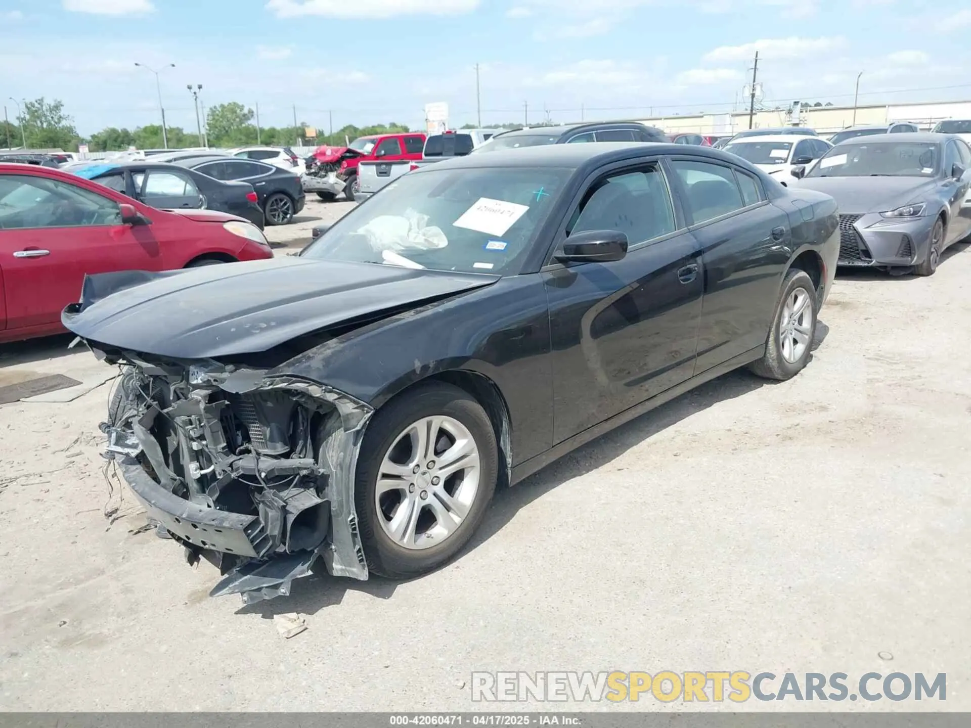 2 Photograph of a damaged car 2C3CDXBG8NH240022 DODGE CHARGER 2022