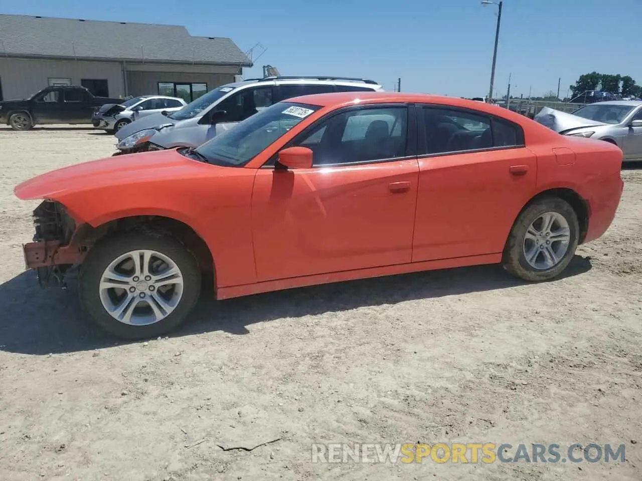 1 Photograph of a damaged car 2C3CDXBG8NH243874 DODGE CHARGER 2022
