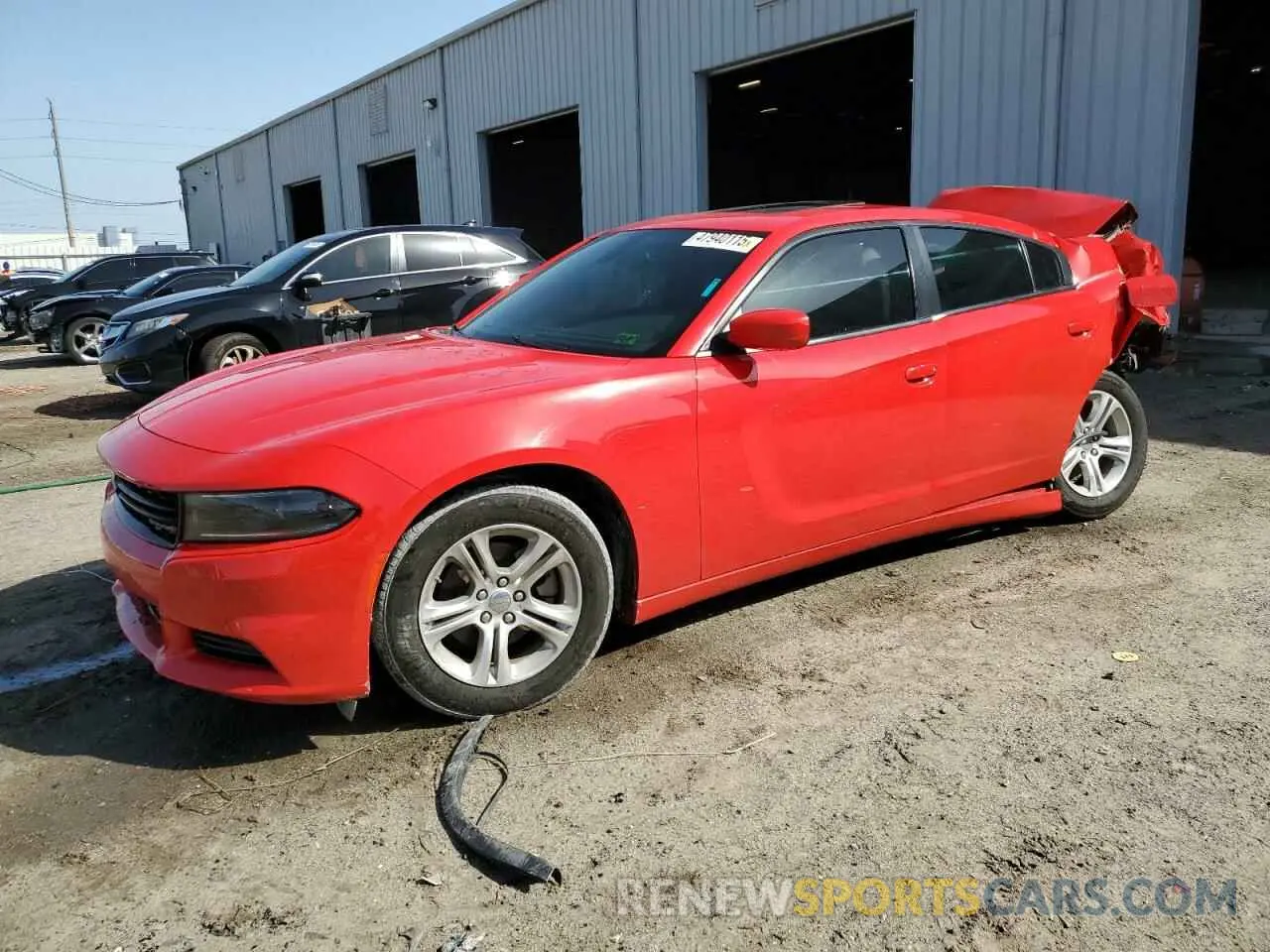 1 Photograph of a damaged car 2C3CDXBG9NH129236 DODGE CHARGER 2022