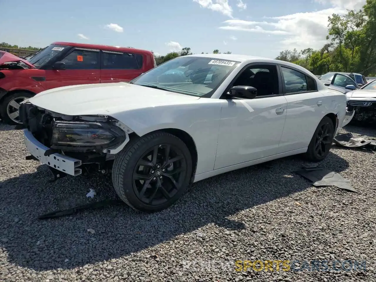 1 Photograph of a damaged car 2C3CDXBG9NH143251 DODGE CHARGER 2022
