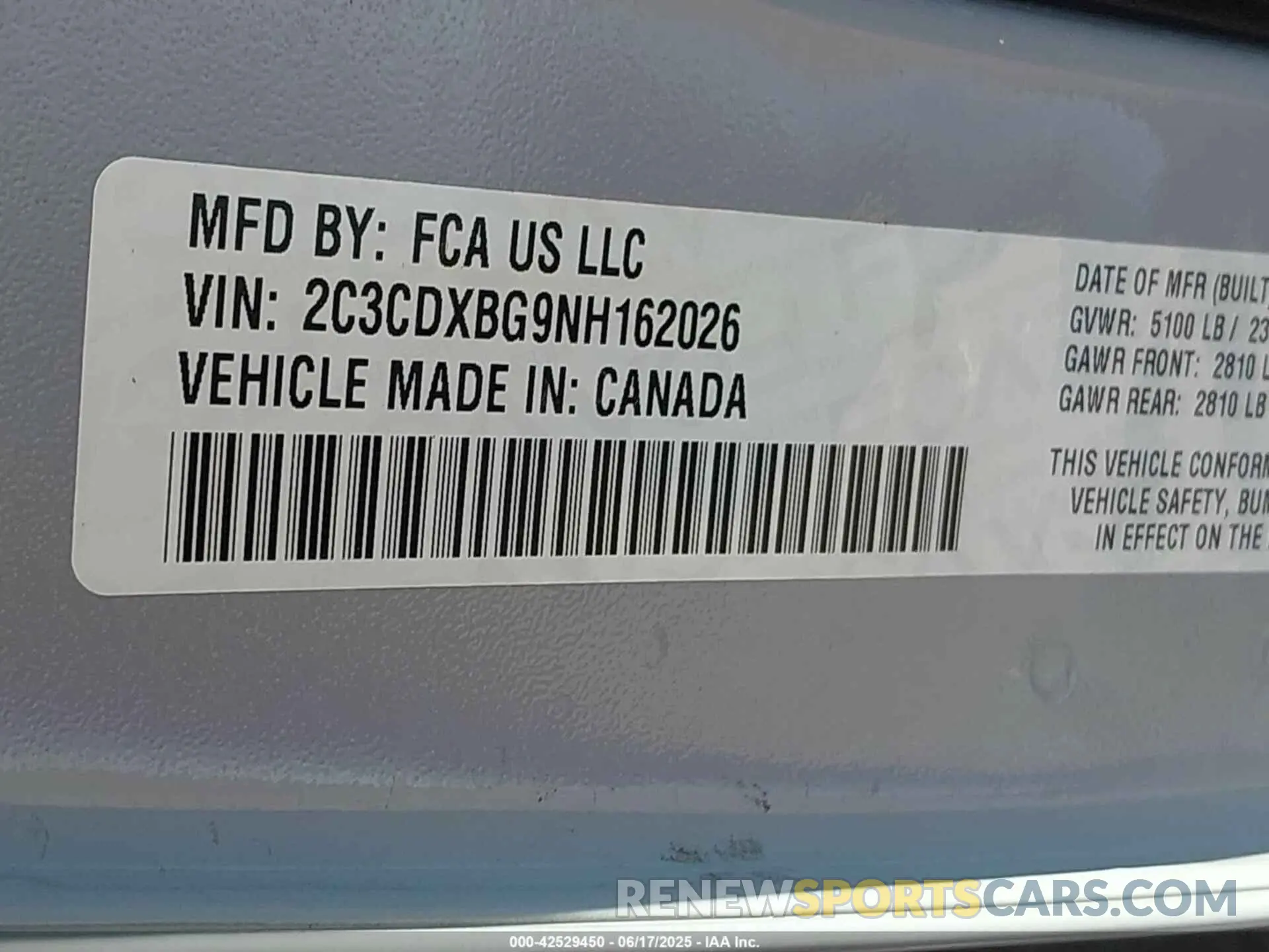 9 Photograph of a damaged car 2C3CDXBG9NH162026 DODGE CHARGER 2022