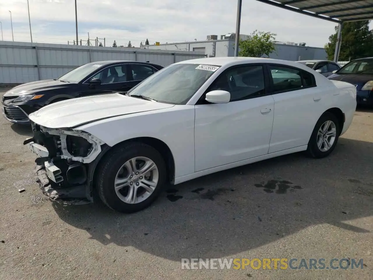 1 Photograph of a damaged car 2C3CDXBG9NH212598 DODGE CHARGER 2022