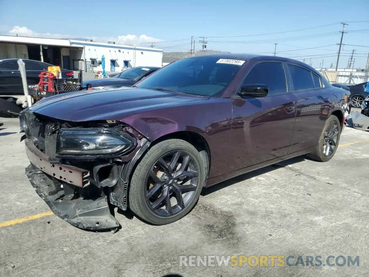 1 Photograph of a damaged car 2C3CDXBGXNH243388 DODGE CHARGER 2022