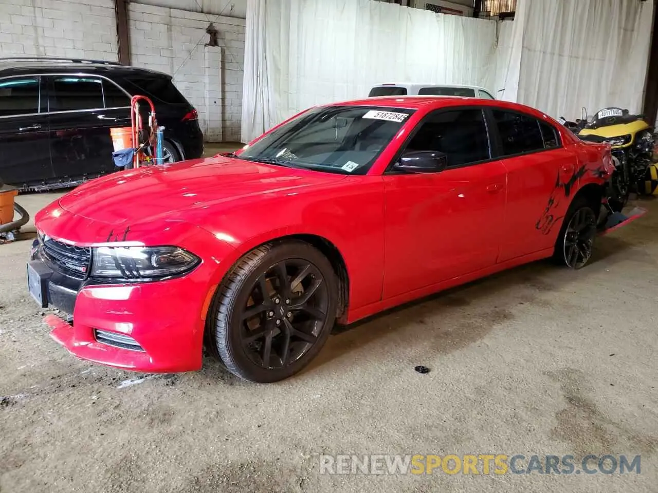 1 Photograph of a damaged car 2C3CDXBGXNH262068 DODGE CHARGER 2022