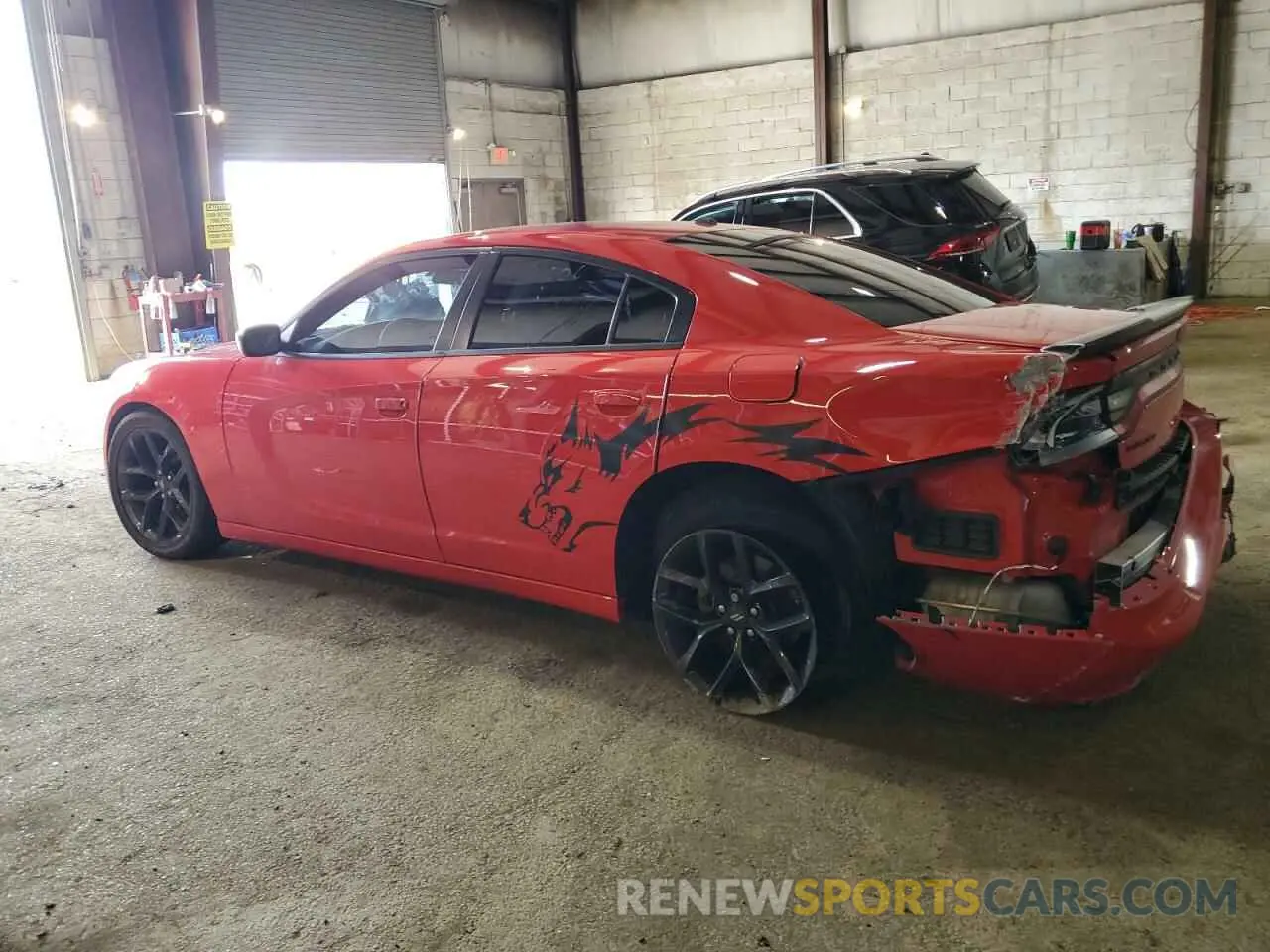 2 Photograph of a damaged car 2C3CDXBGXNH262068 DODGE CHARGER 2022