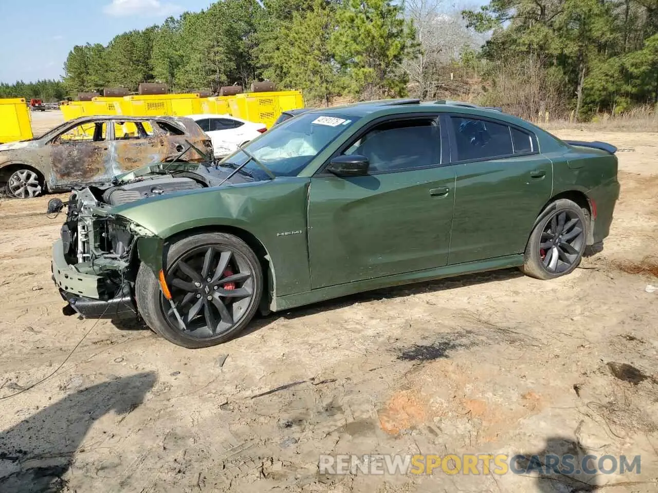 1 Photograph of a damaged car 2C3CDXCT0NH210279 DODGE CHARGER 2022