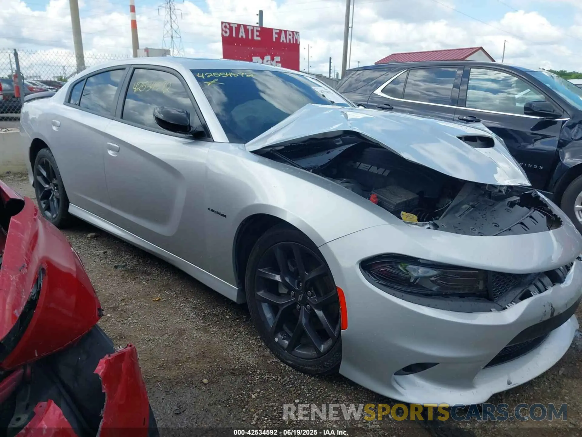 1 Photograph of a damaged car 2C3CDXCT1NH240536 DODGE CHARGER 2022