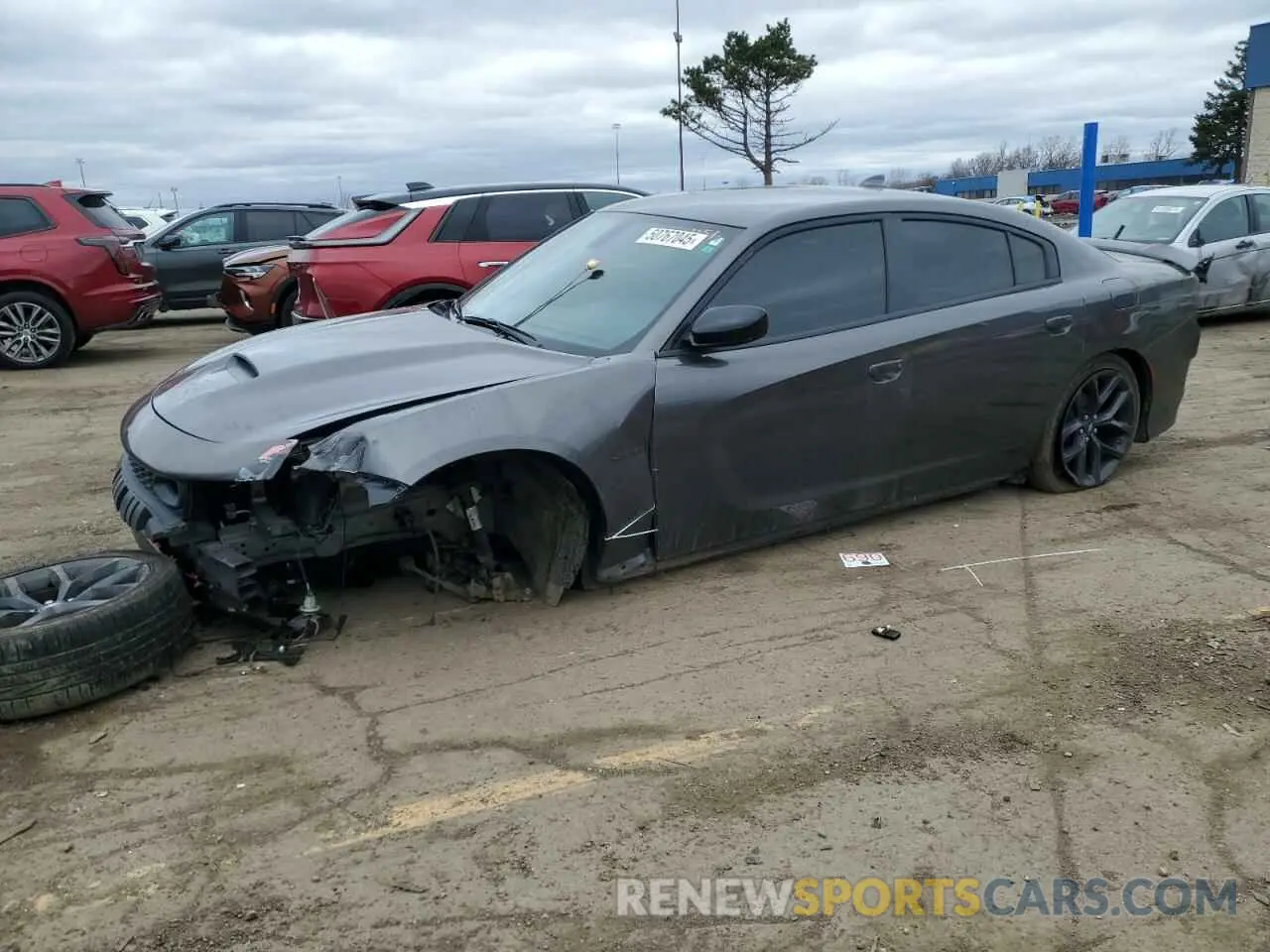 1 Photograph of a damaged car 2C3CDXCT3NH262151 DODGE CHARGER 2022
