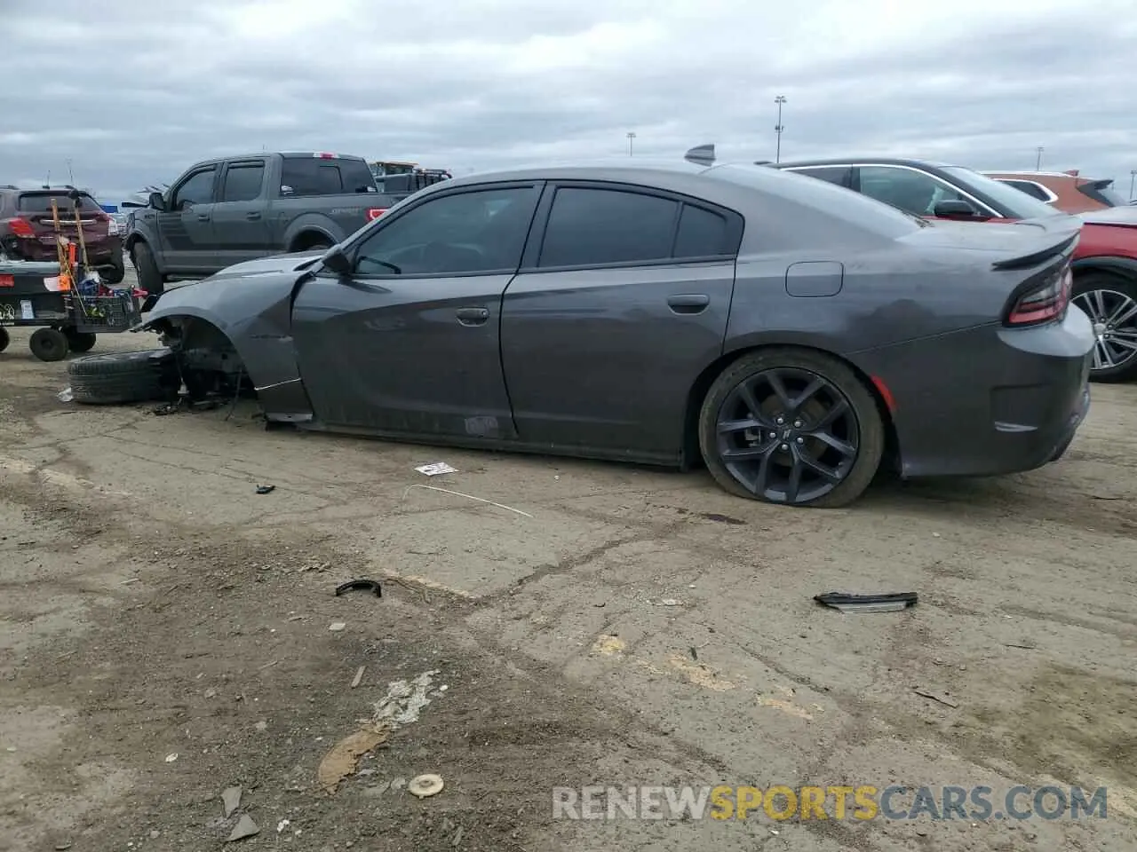 2 Photograph of a damaged car 2C3CDXCT3NH262151 DODGE CHARGER 2022